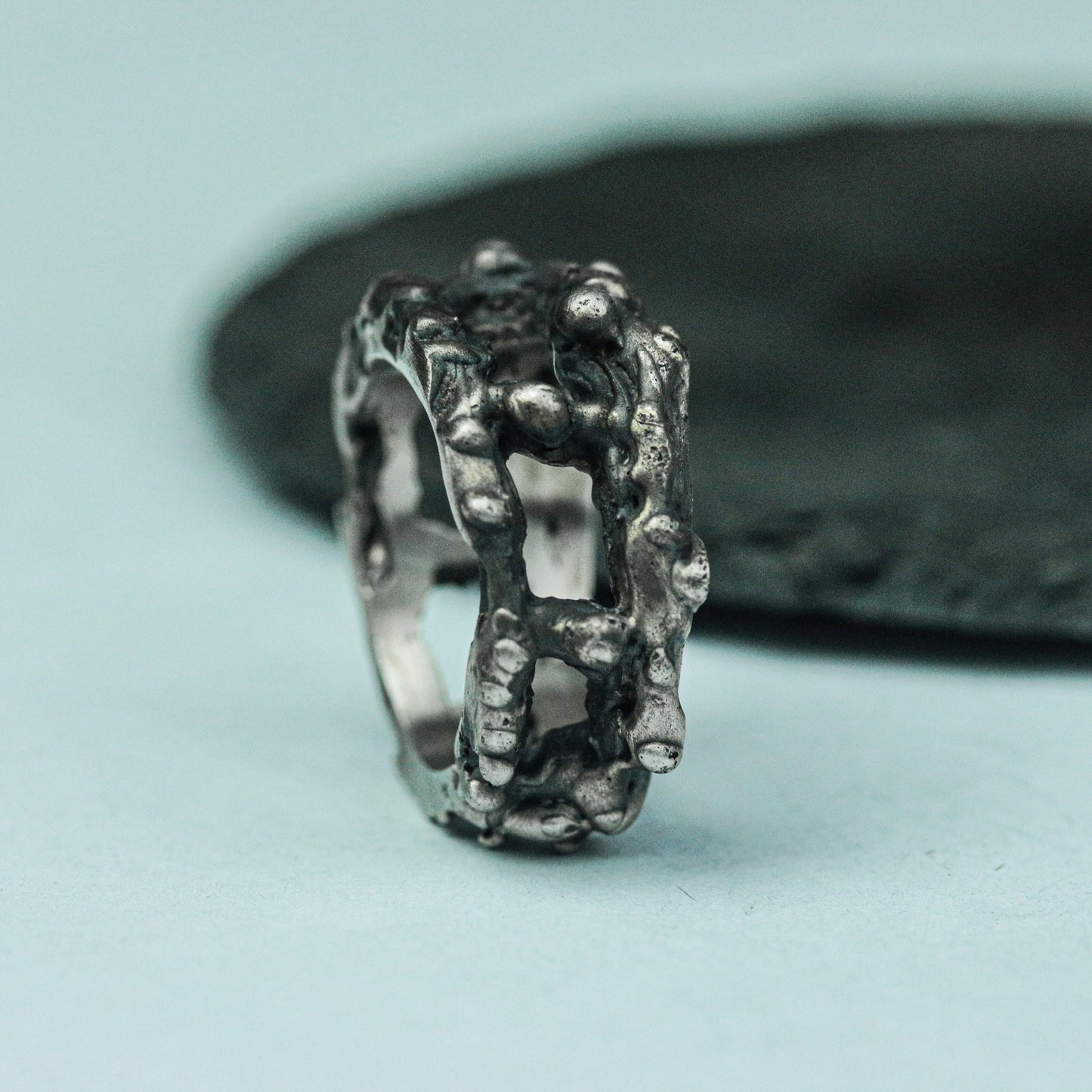 Ruined Fortress 925 Silver Handmade Ring ¨C Gothic Decayed Architecture