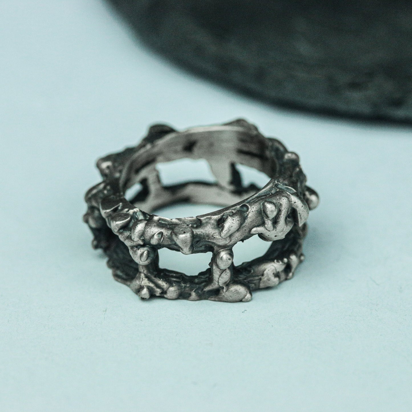 Ruined Fortress 925 Silver Handmade Ring ¨C Gothic Decayed Architecture