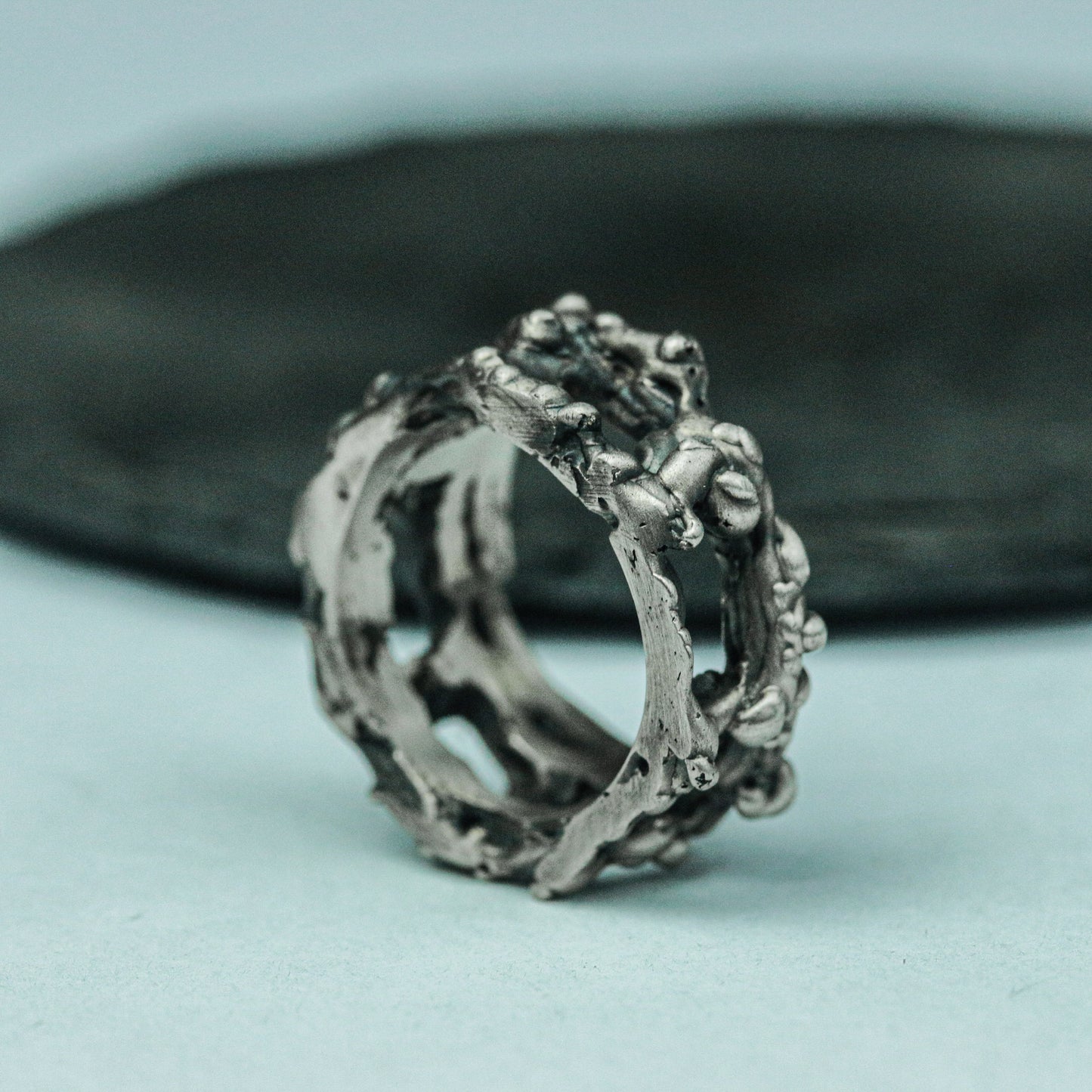 Ruined Fortress 925 Silver Handmade Ring ¨C Gothic Decayed Architecture