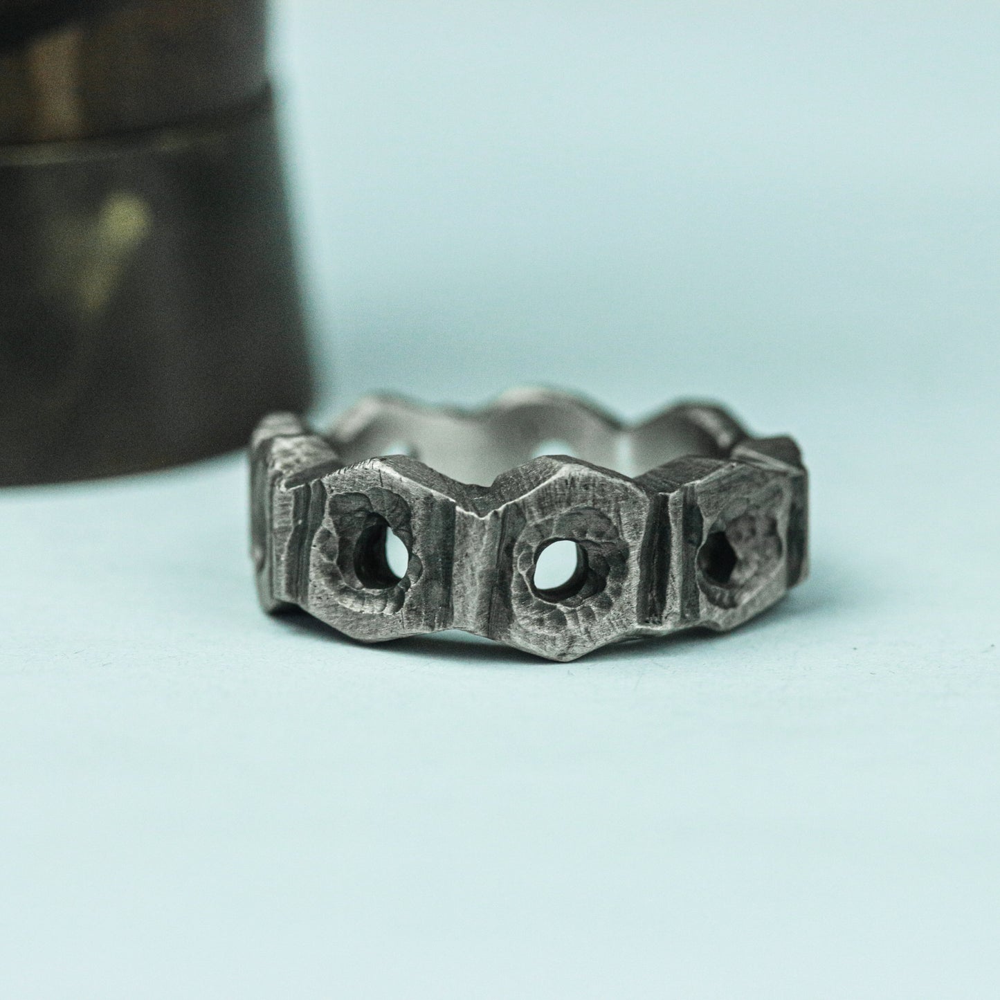 Demon¡¯s Claw 925 Silver Handmade Ring ¨C Gothic Beast Insignia