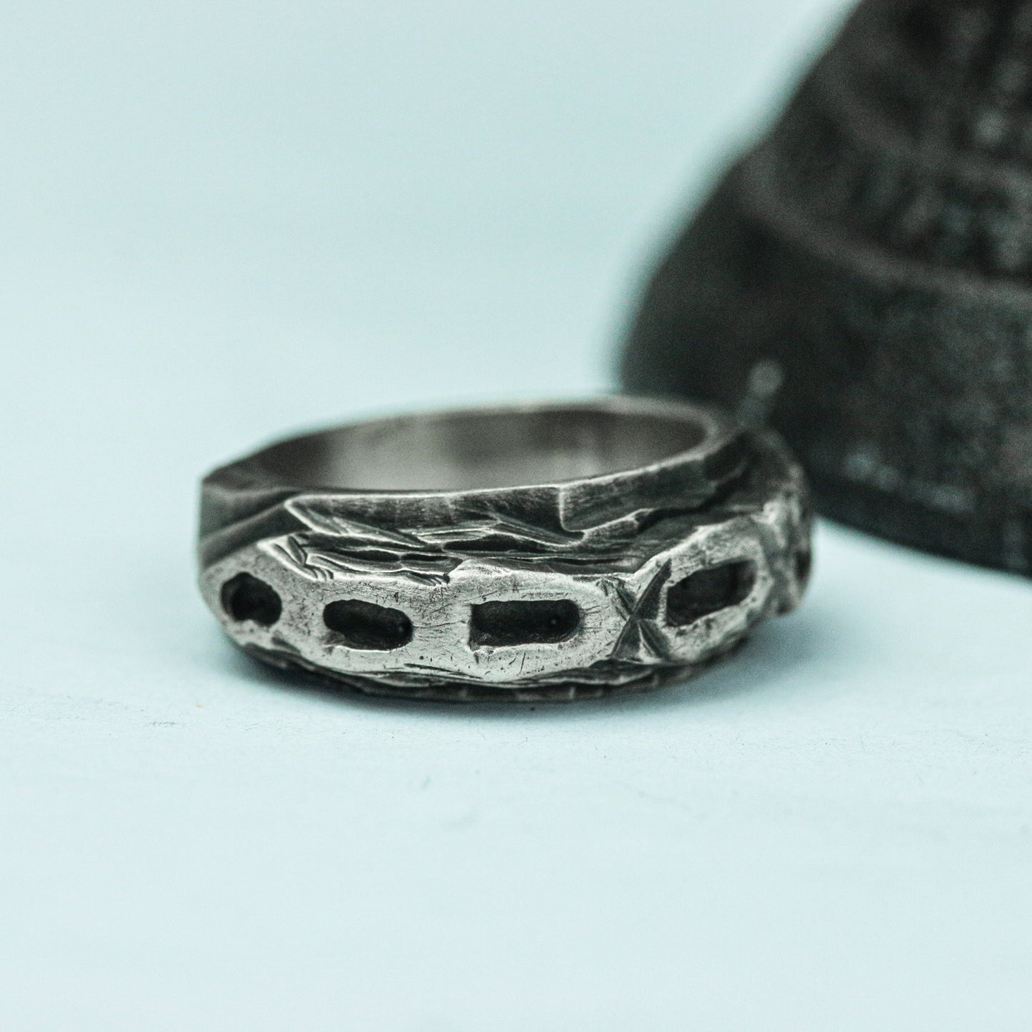 Wasteland Relic 925 Silver Handmade Ring ¨C Post-Apocalyptic Style