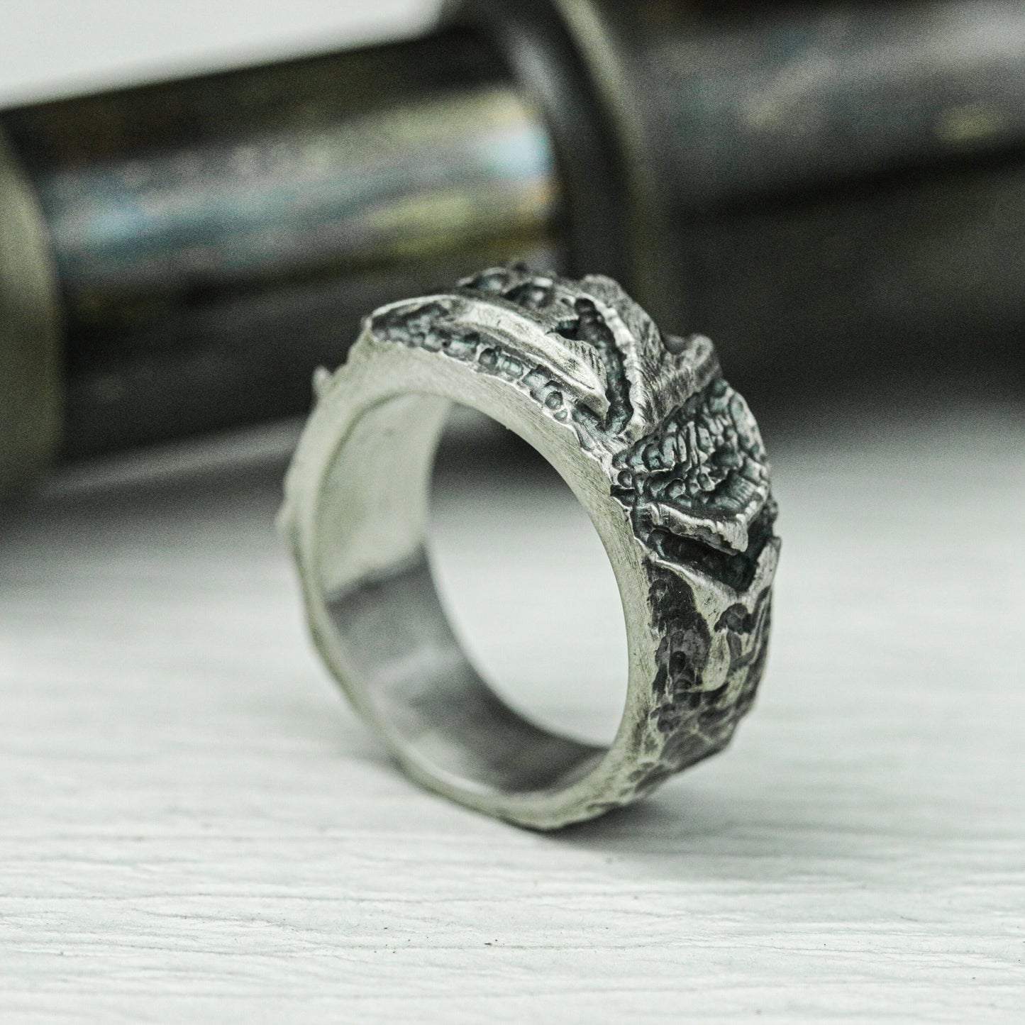 Infernal Beast 925 Silver Handmade Ring ¨C Gothic Demon Claw