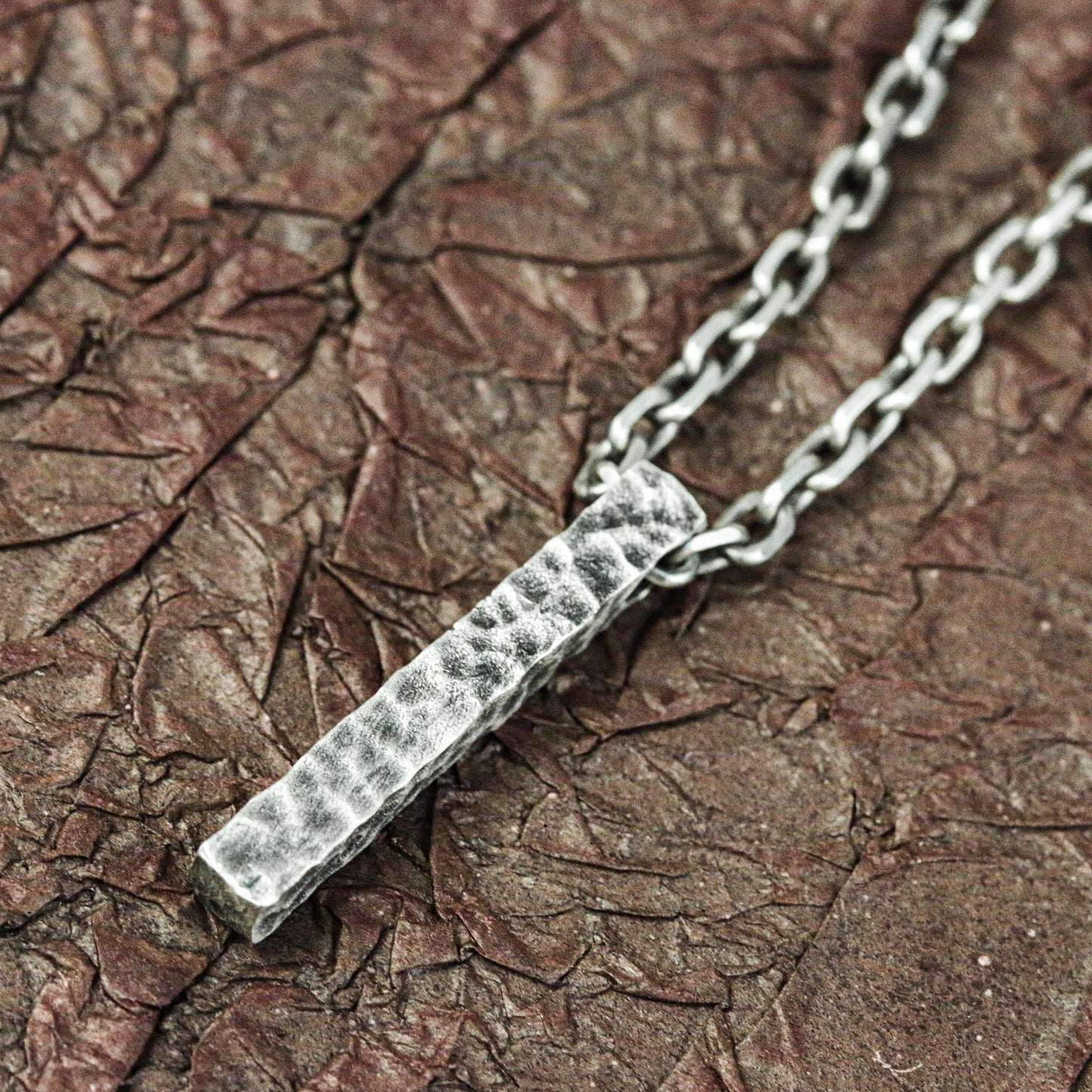 Runic Talisman Pillar Pendant - Artisan Crafted in 925 Silver