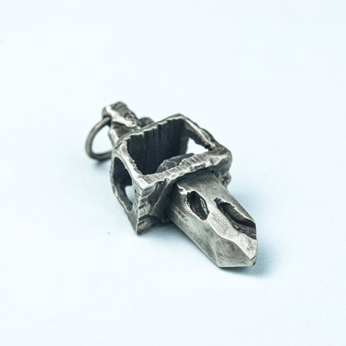 Abyssal Relic Pendant - 925 Silver Handcrafted
