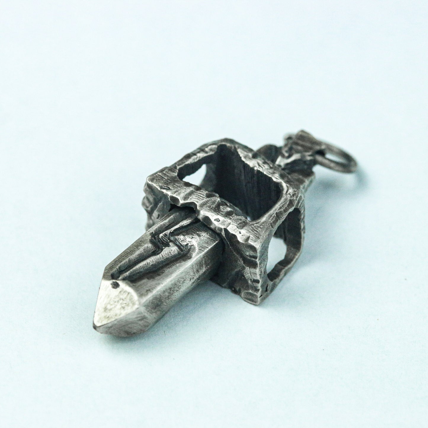 Abyssal Relic Pendant - 925 Silver Handcrafted