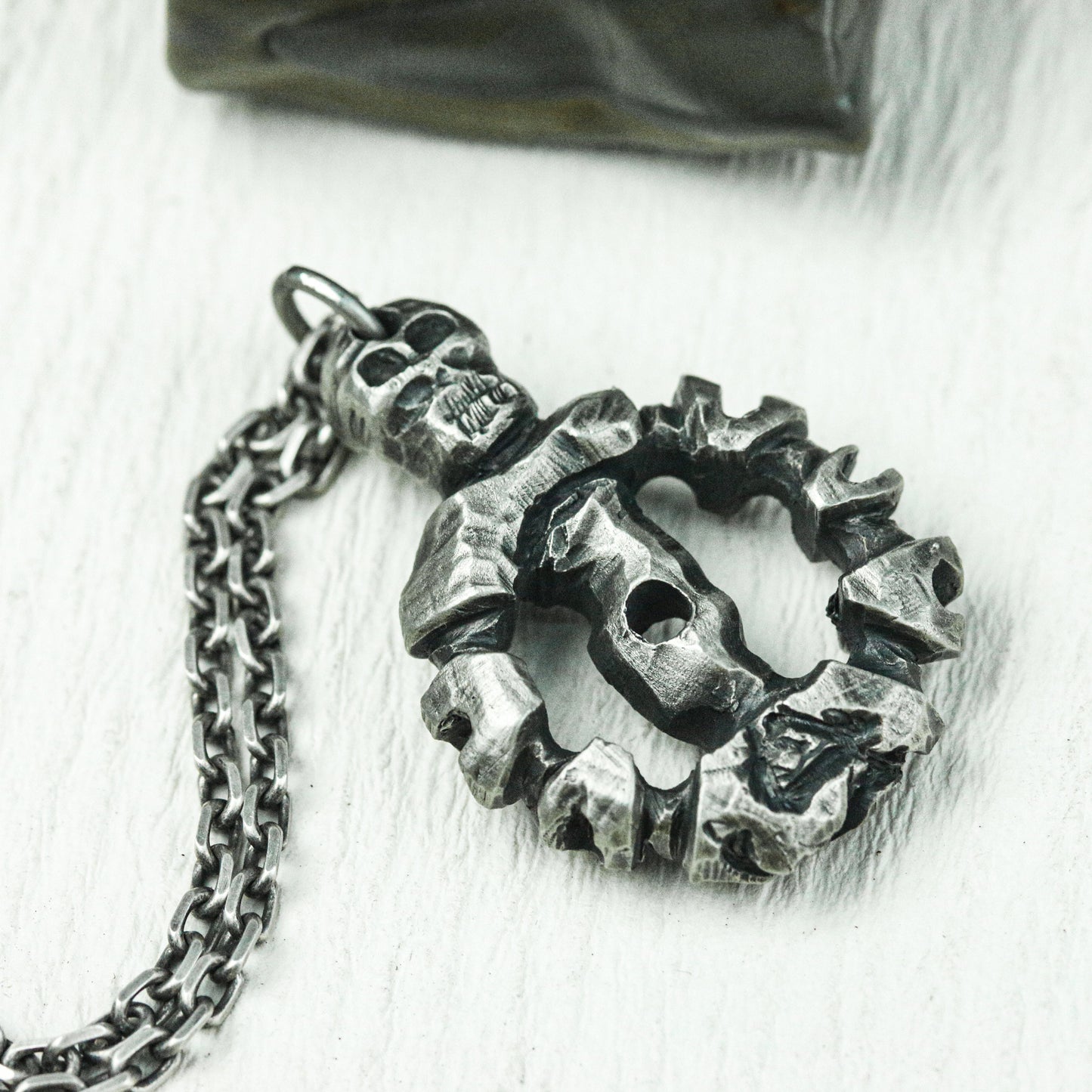 Gear of Fate Steampunk Pendant - Handcrafted in 925 Silver