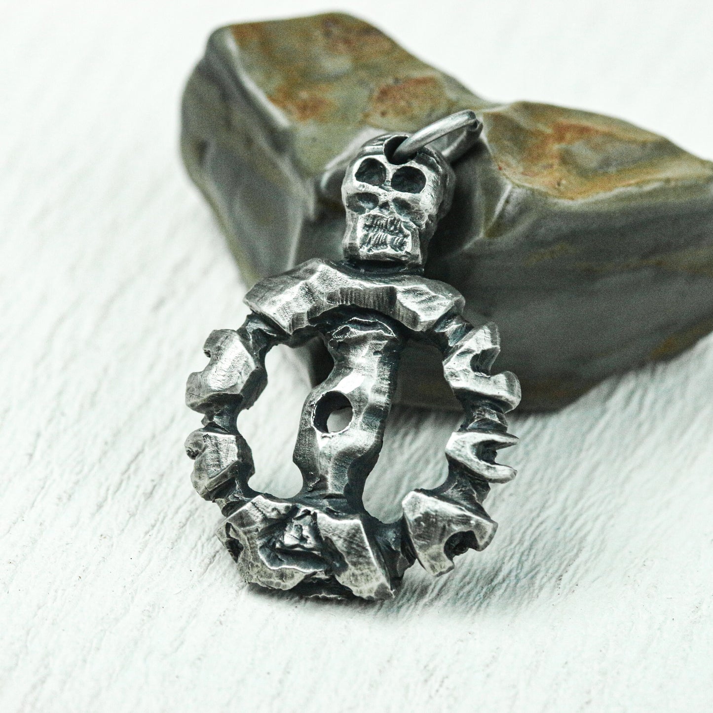 Gear of Fate Steampunk Pendant - Handcrafted in 925 Silver