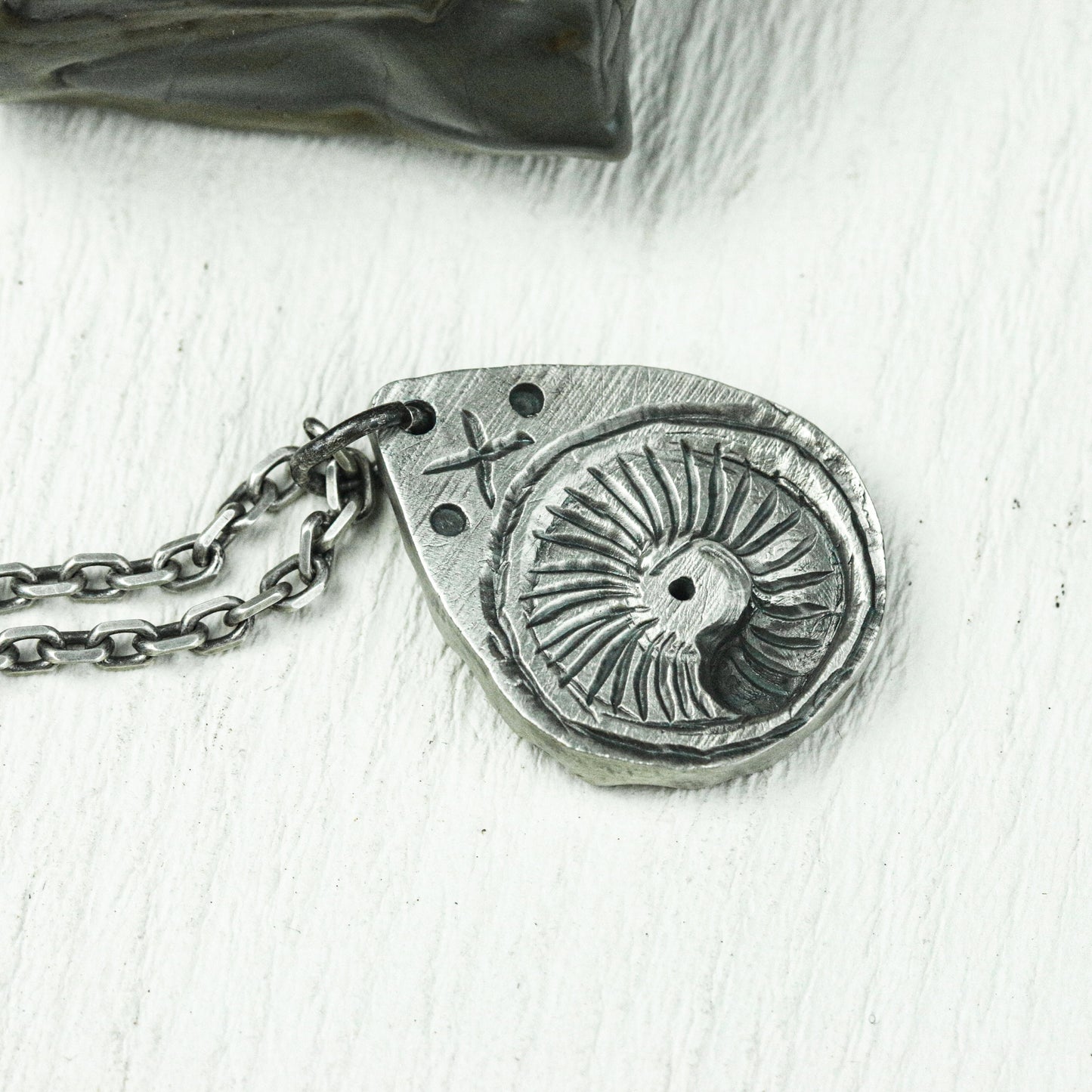 Celestial Sunburst Pendant - Handcrafted in 925 Silver