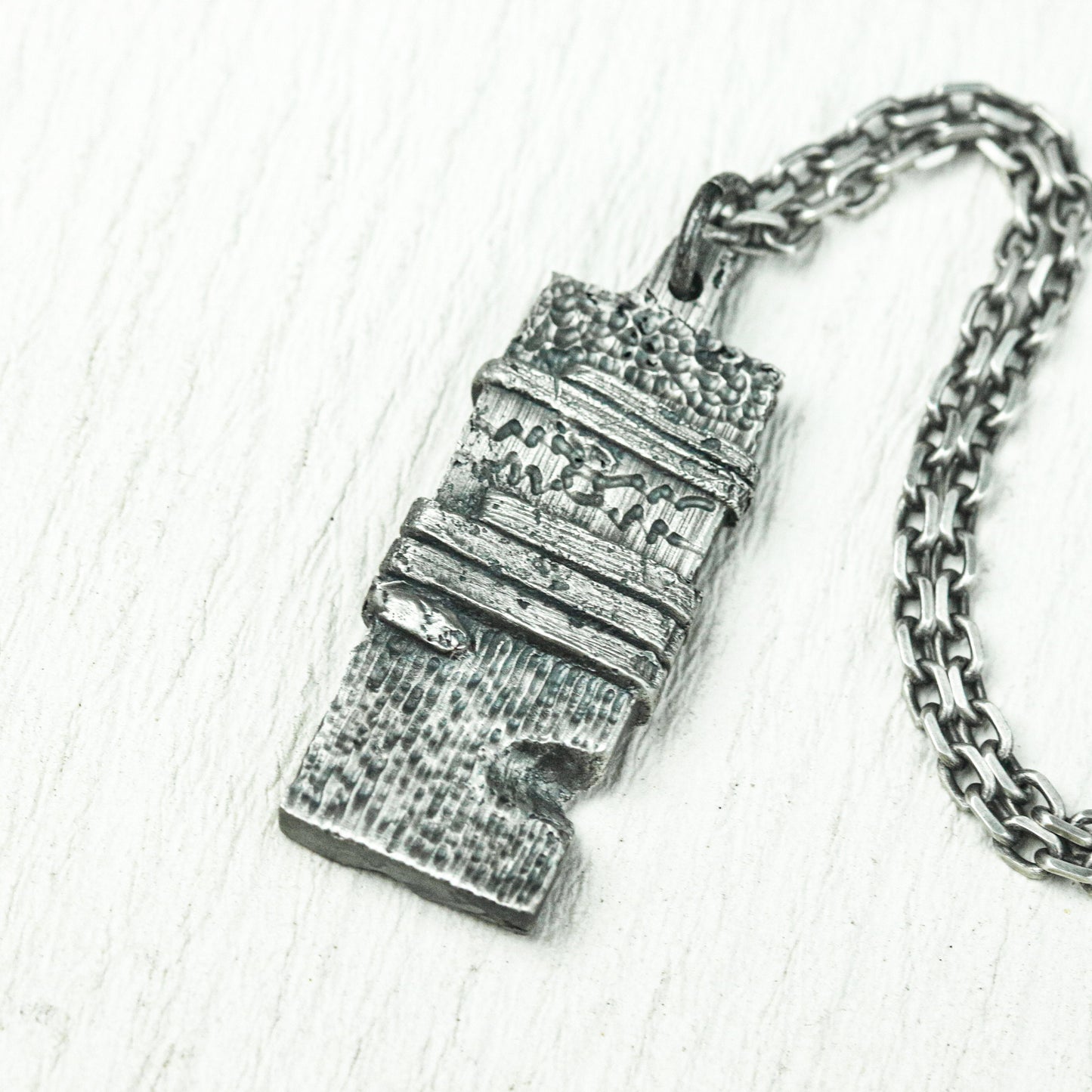 Ancient Script Relic Pendant - Handcrafted in 925 Silver