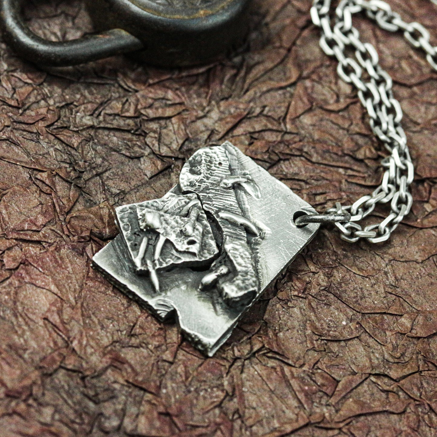 Pagan Symbol Codex Pendant - Artisan Crafted in 925 Silver