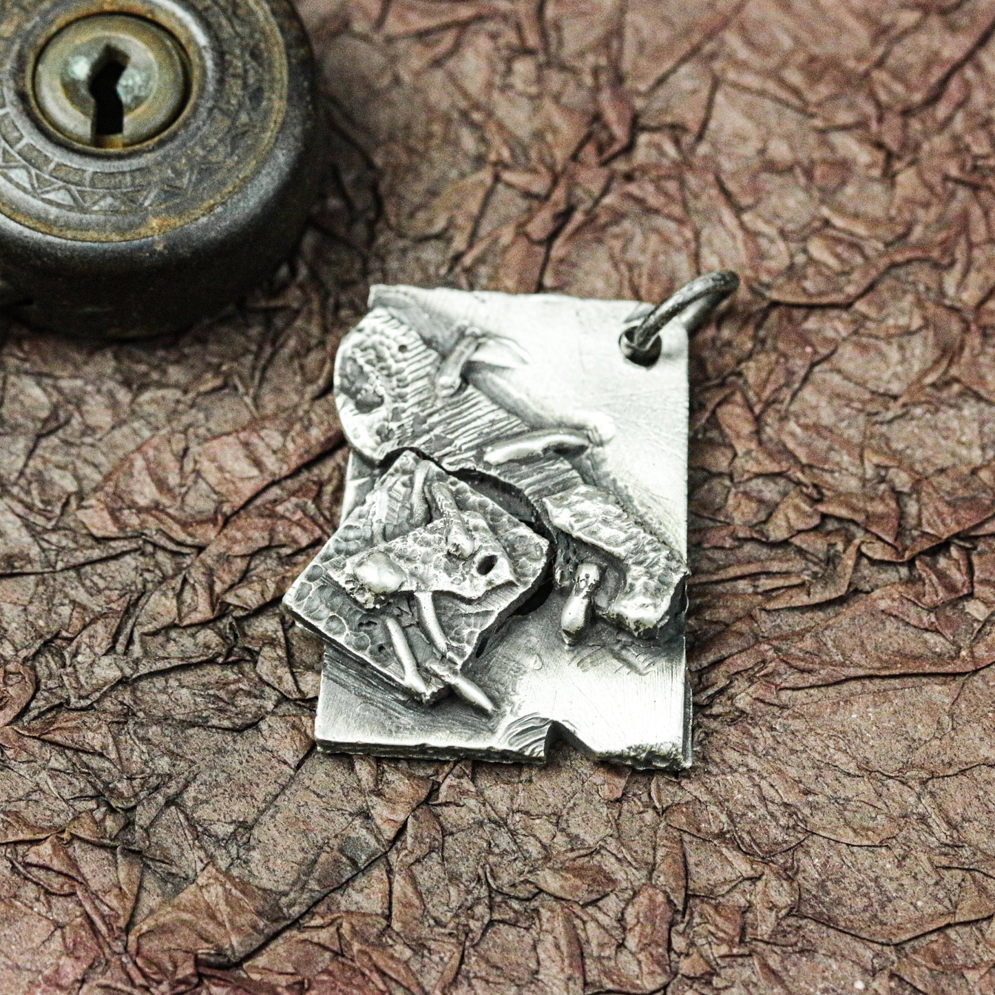 Pagan Symbol Codex Pendant - Artisan Crafted in 925 Silver