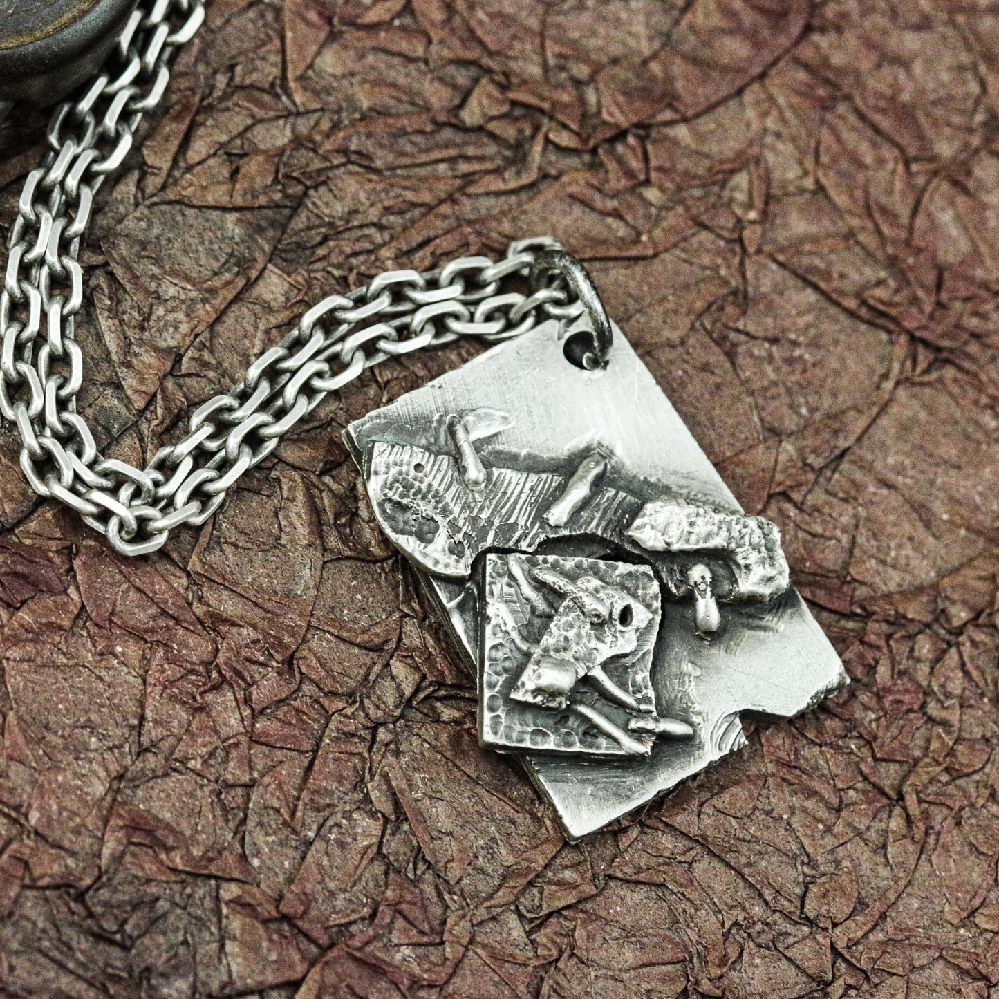 Pagan Symbol Codex Pendant - Artisan Crafted in 925 Silver