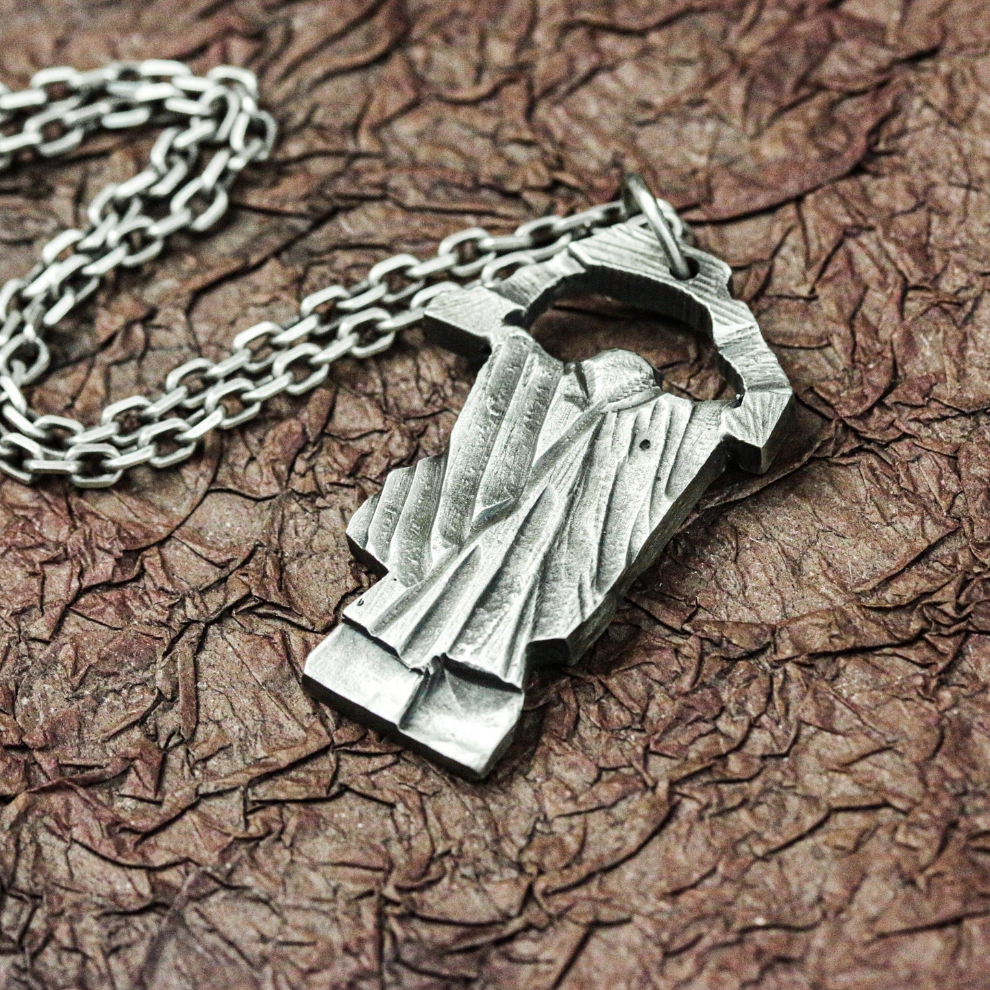 Faceless Wanderer Pendant - 925 Silver Handcrafted