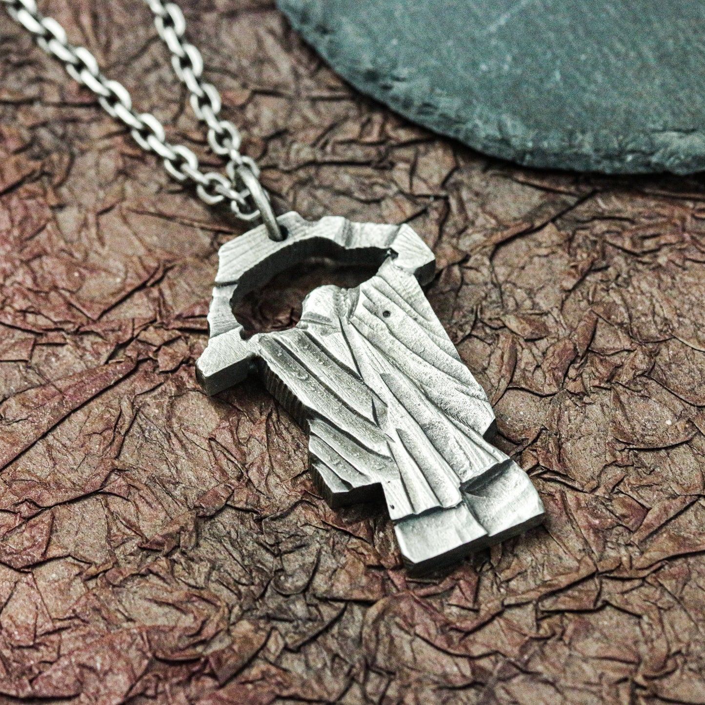 Faceless Wanderer Pendant - 925 Silver Handcrafted