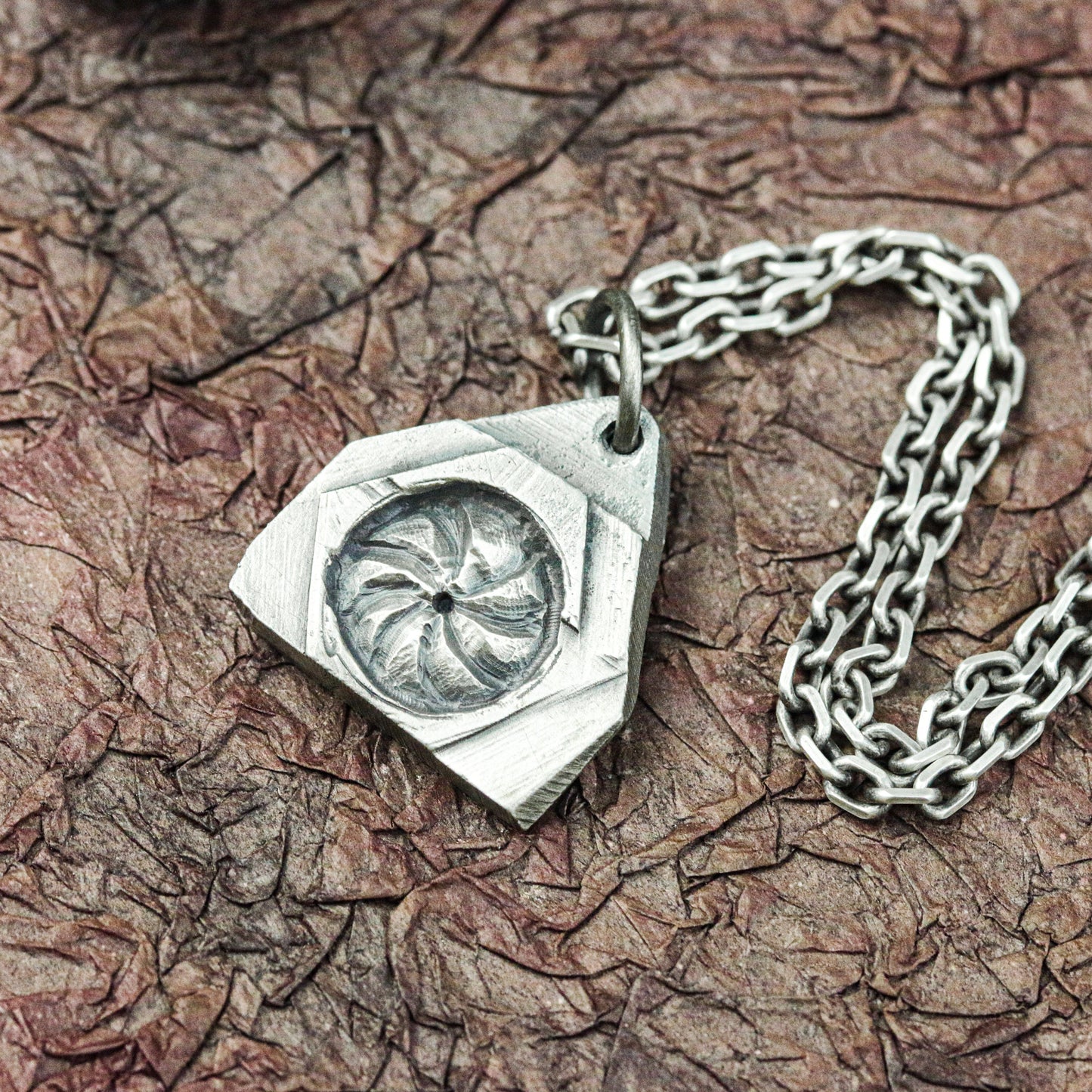 Celestial Compass Amulet - Artisan Crafted in 925 Silver