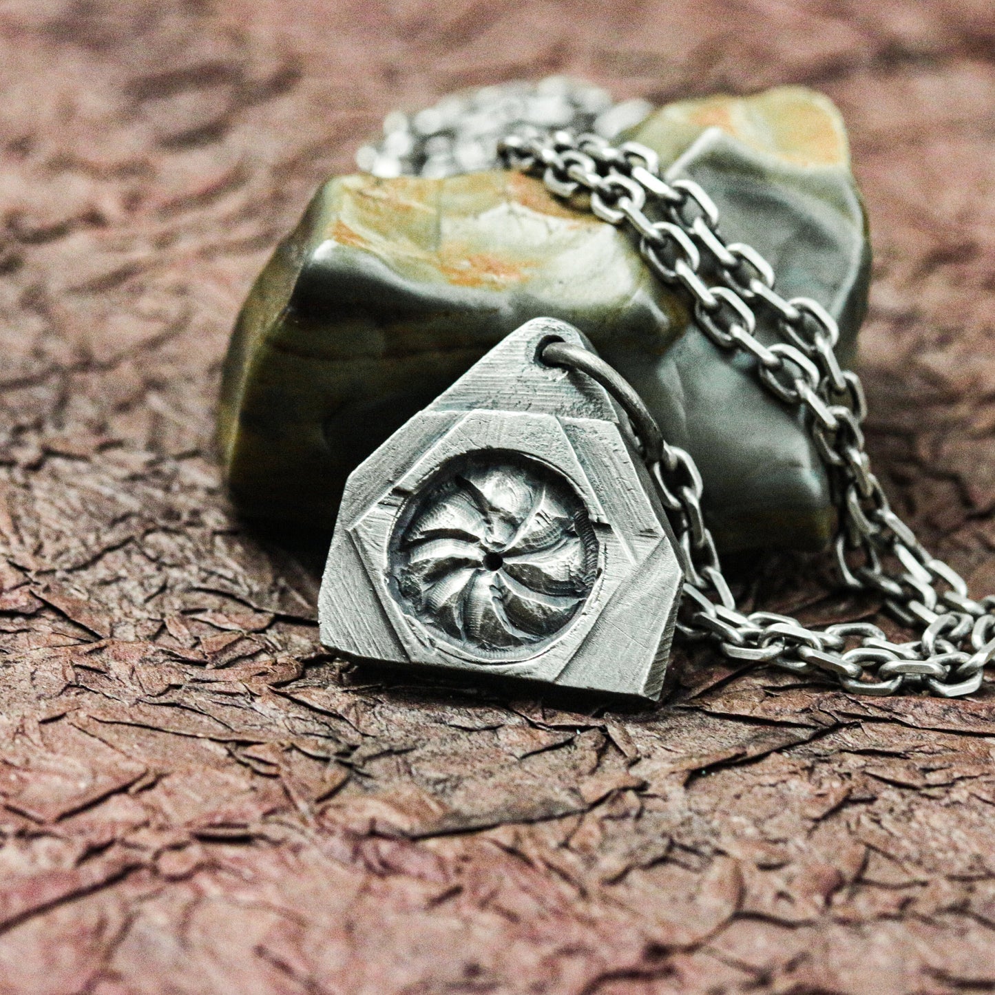 Celestial Compass Amulet - Artisan Crafted in 925 Silver