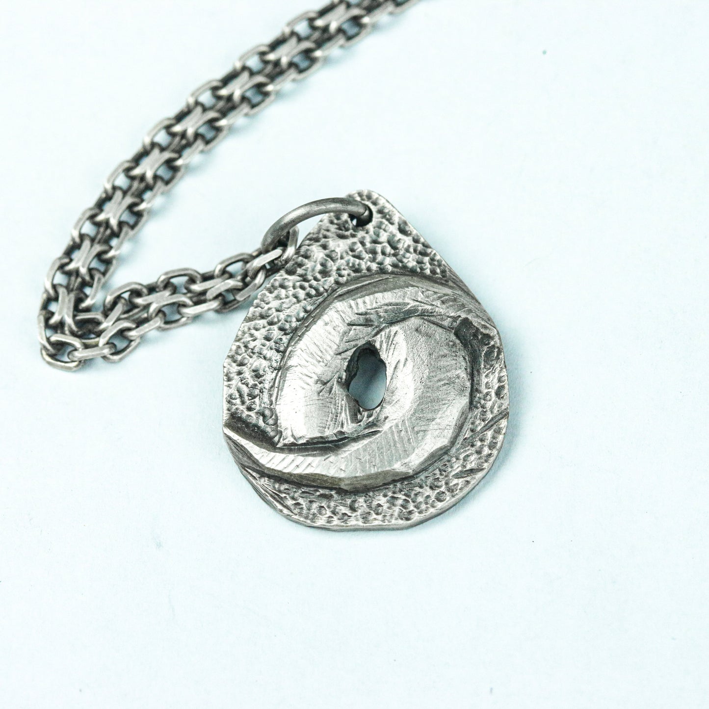 Ouroboros Serpent Amulet - Handcrafted in 925 Silver