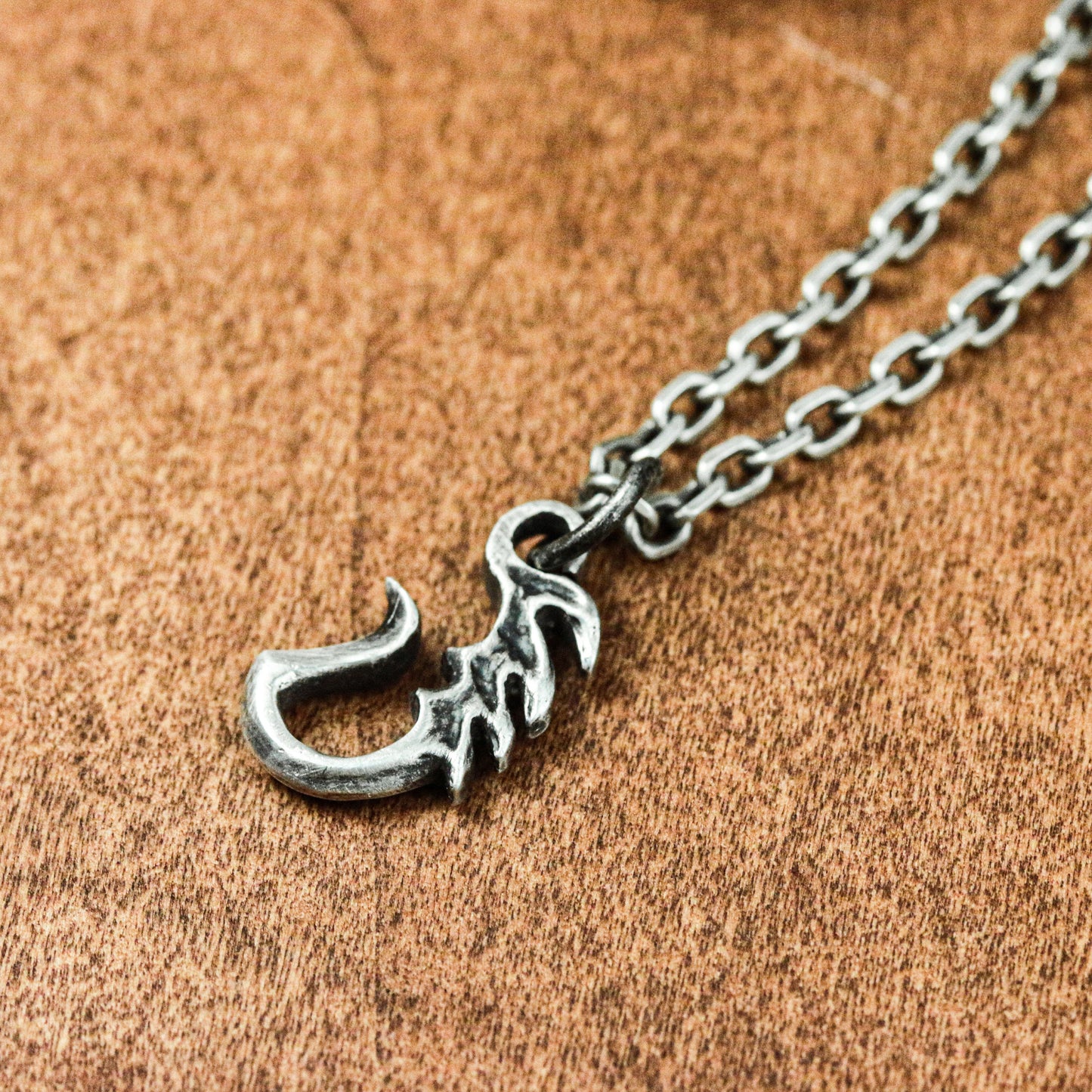 Barbed Hook Pendant - 925 Silver Handcrafted