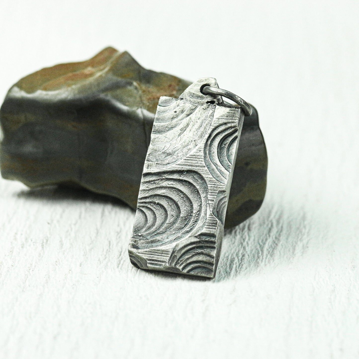 Mystic Swirl Rune Amulet - Artisan Crafted in 925 Silver