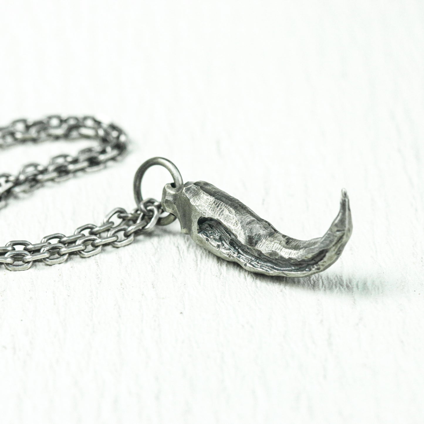Wolf Fang Warrior Pendant - Handcrafted in 925 Silver