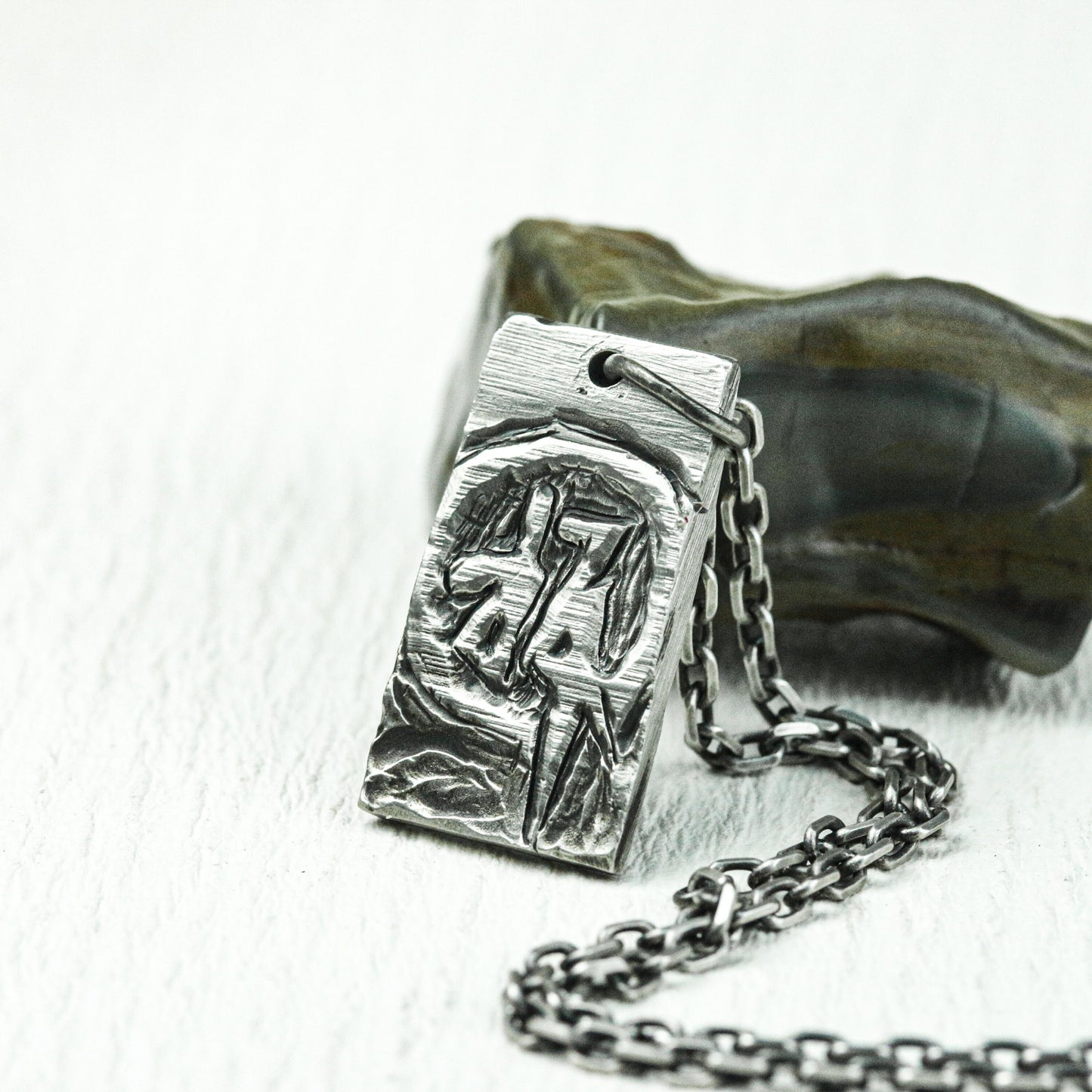 Sacred Templar Shield Pendant - Handcrafted in 925 Silver