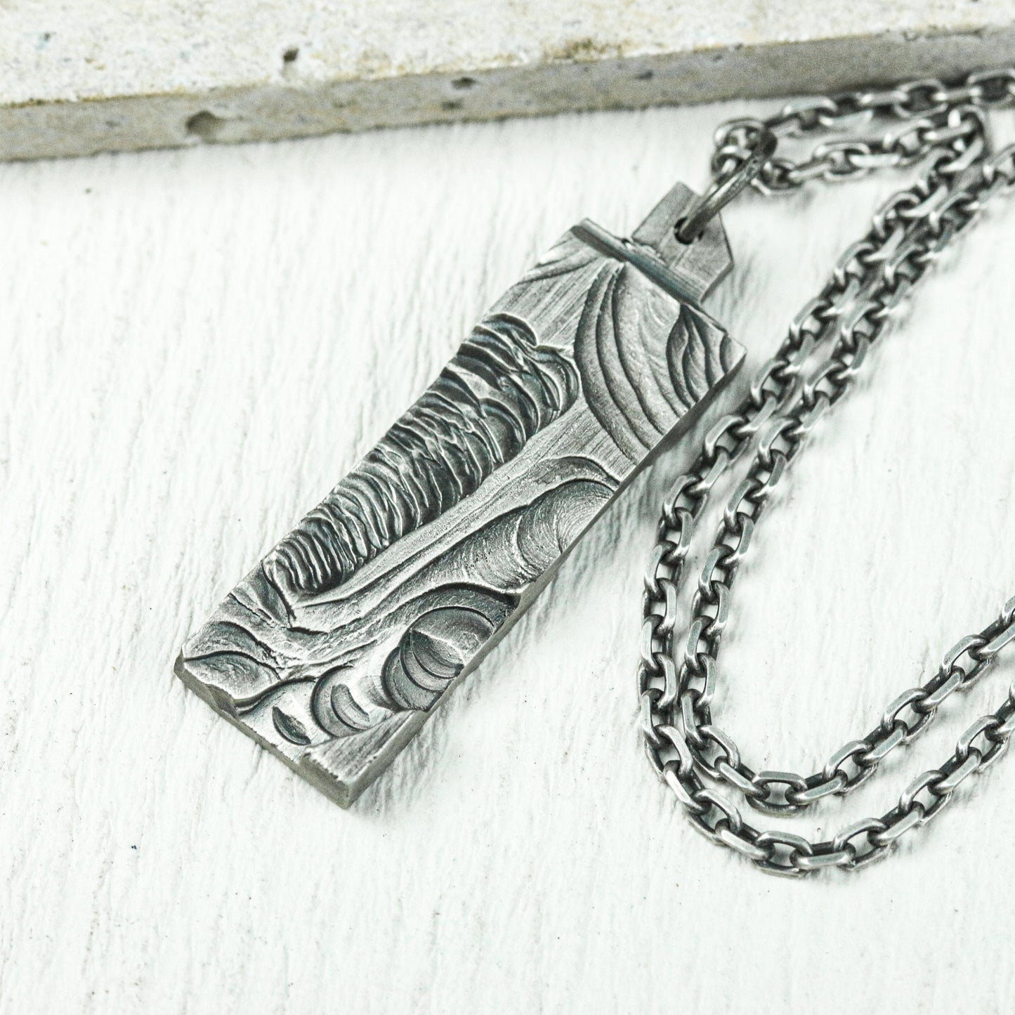Erosion Relic Pendant - 925 Silver Handcrafted