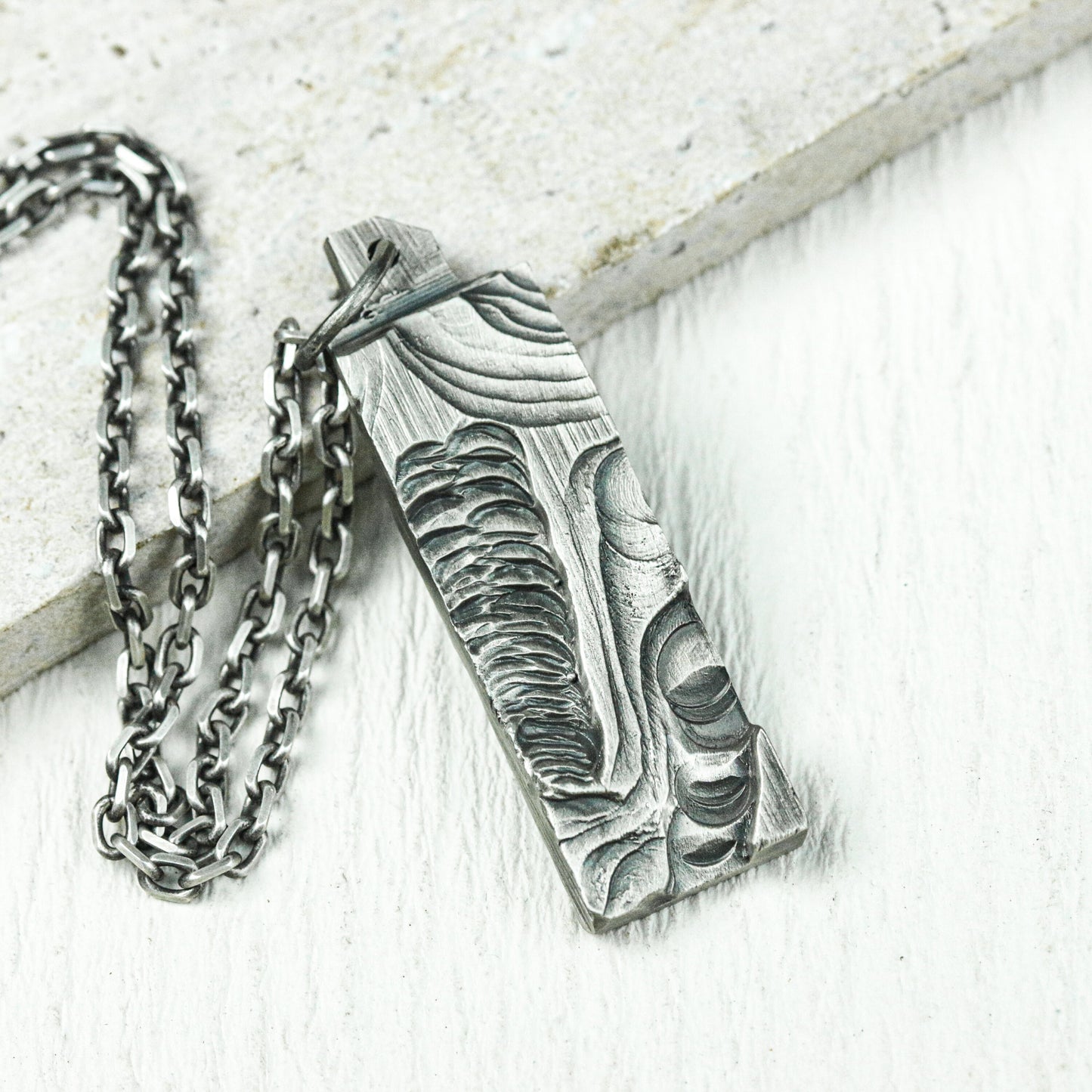 Erosion Relic Pendant - 925 Silver Handcrafted