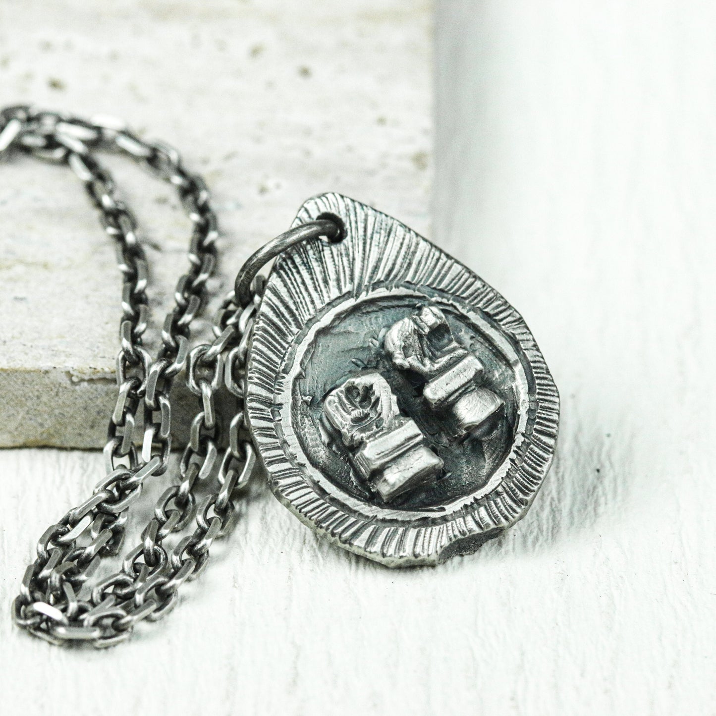 Pharaoh¡¯s Mask Egyptian Amulet - Handcrafted in 925 Silver