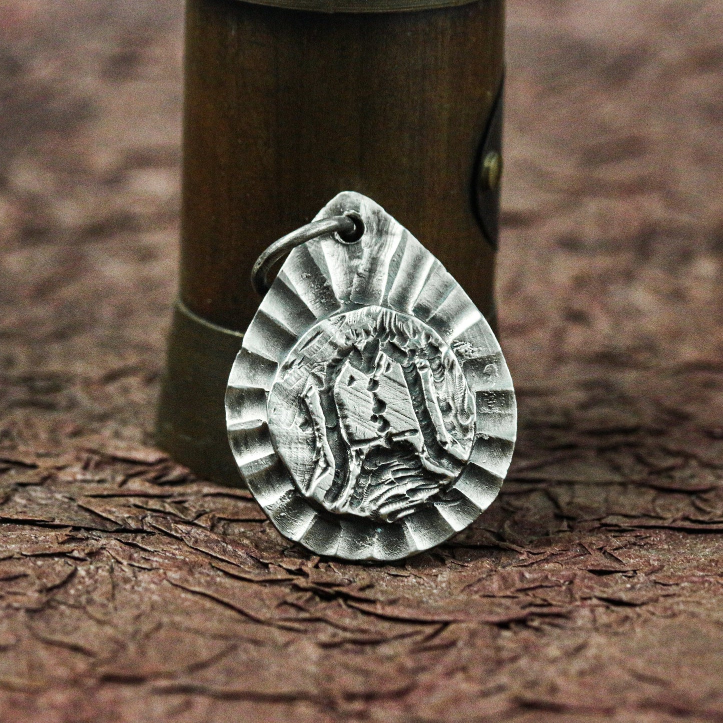 Norse Rune Warrior Shield Pendant - Handcrafted in 925 Silver