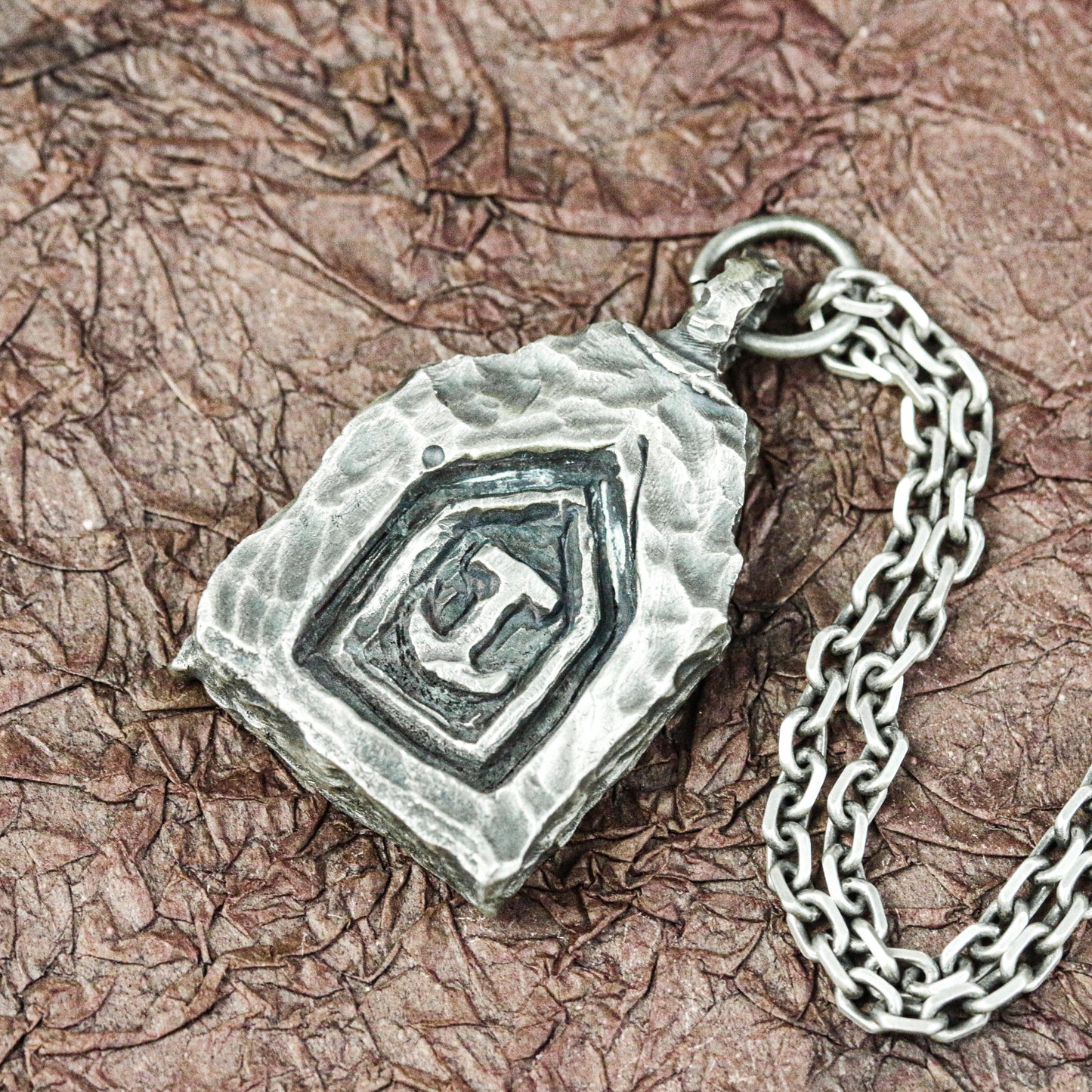 Gothic Cathedral Window Pendant - Artisan Crafted in 925 Silver