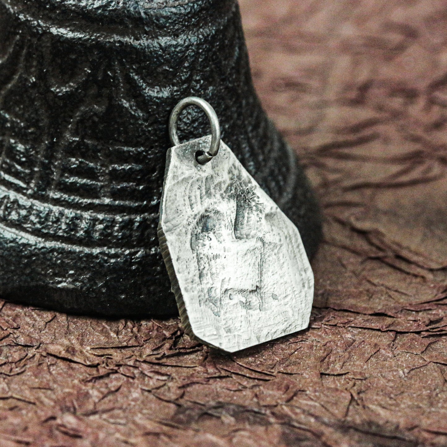 Sun Sigil Shield Amulet - Handcrafted in 925 Silver
