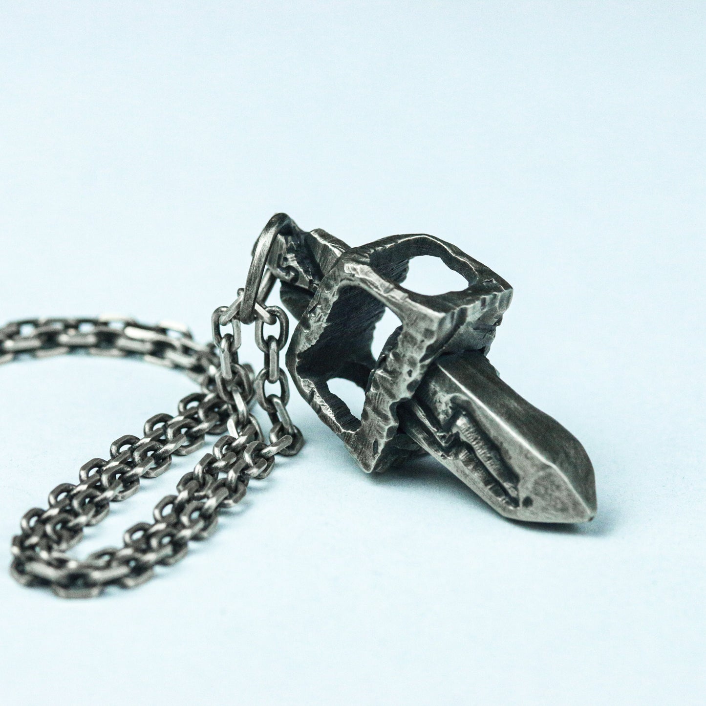 Abyssal Relic Pendant - 925 Silver Handcrafted