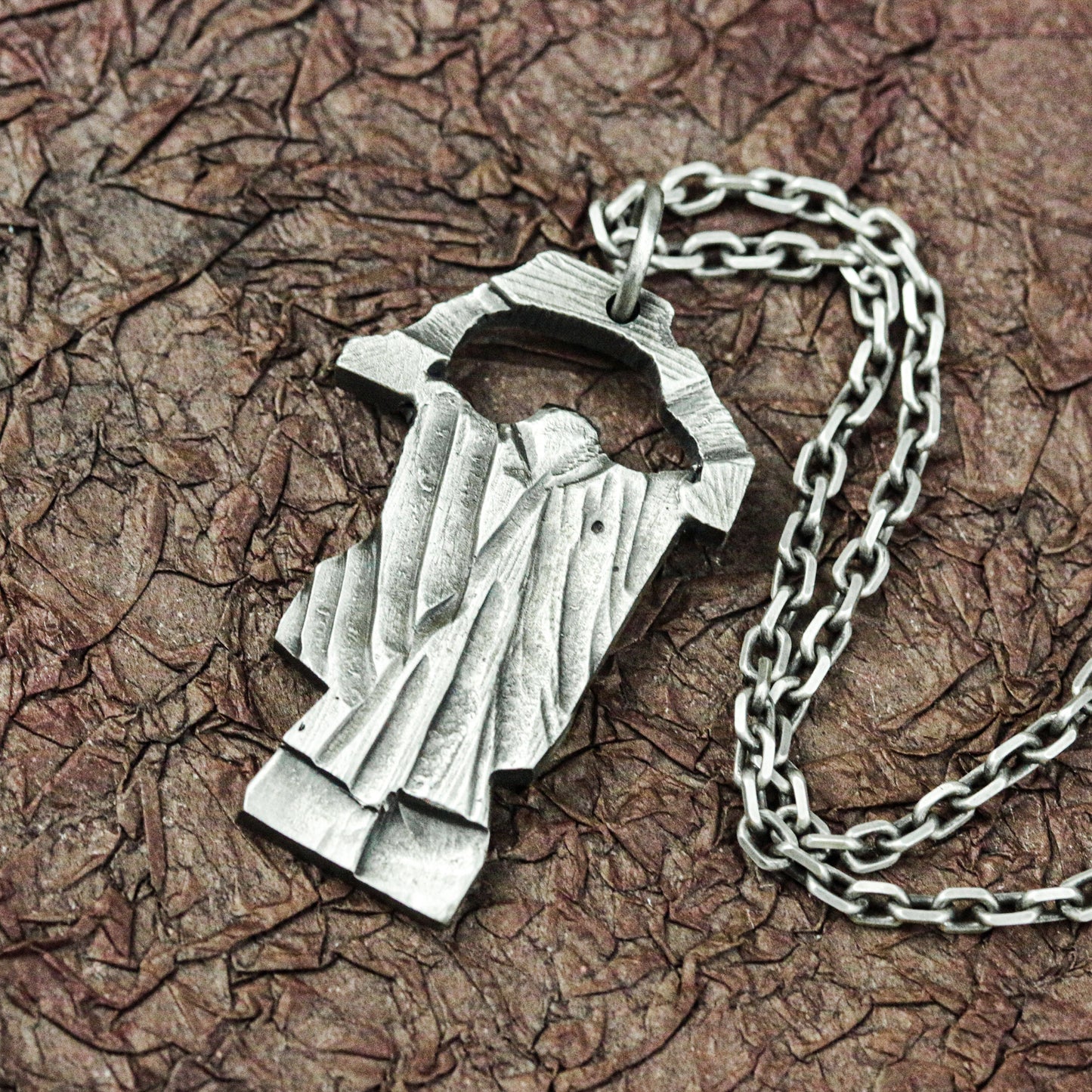 Faceless Wanderer Pendant - 925 Silver Handcrafted
