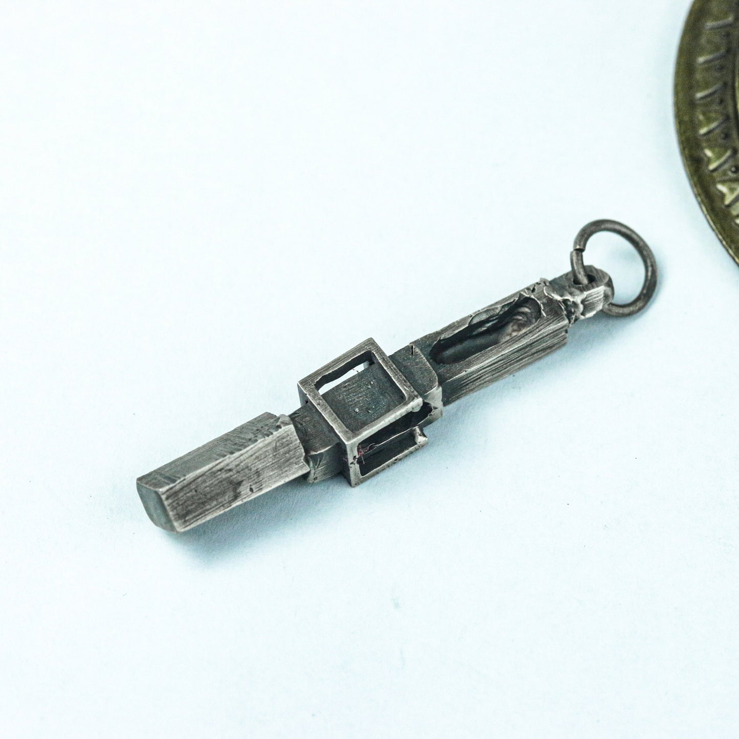 Mechanical Key Relic Pendant - Artisan Crafted in 925 Silver