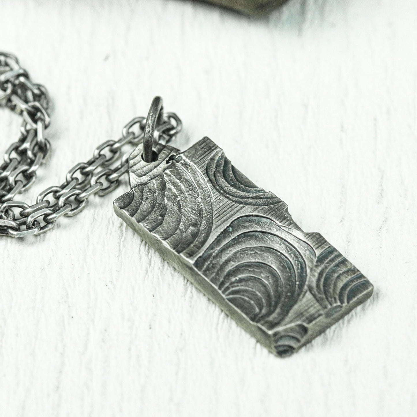 Mystic Swirl Rune Amulet - Artisan Crafted in 925 Silver