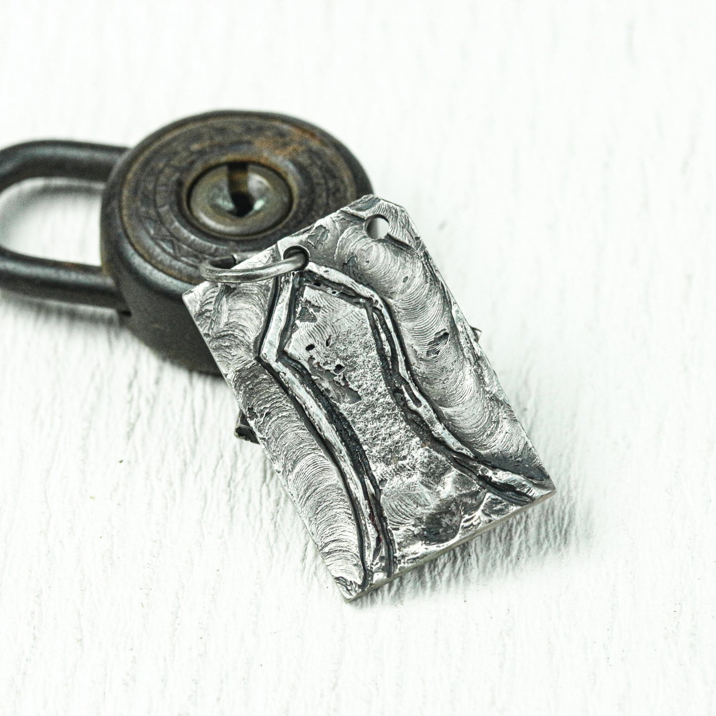 Buried Skull Relic Pendant - 925 Silver Handcrafted