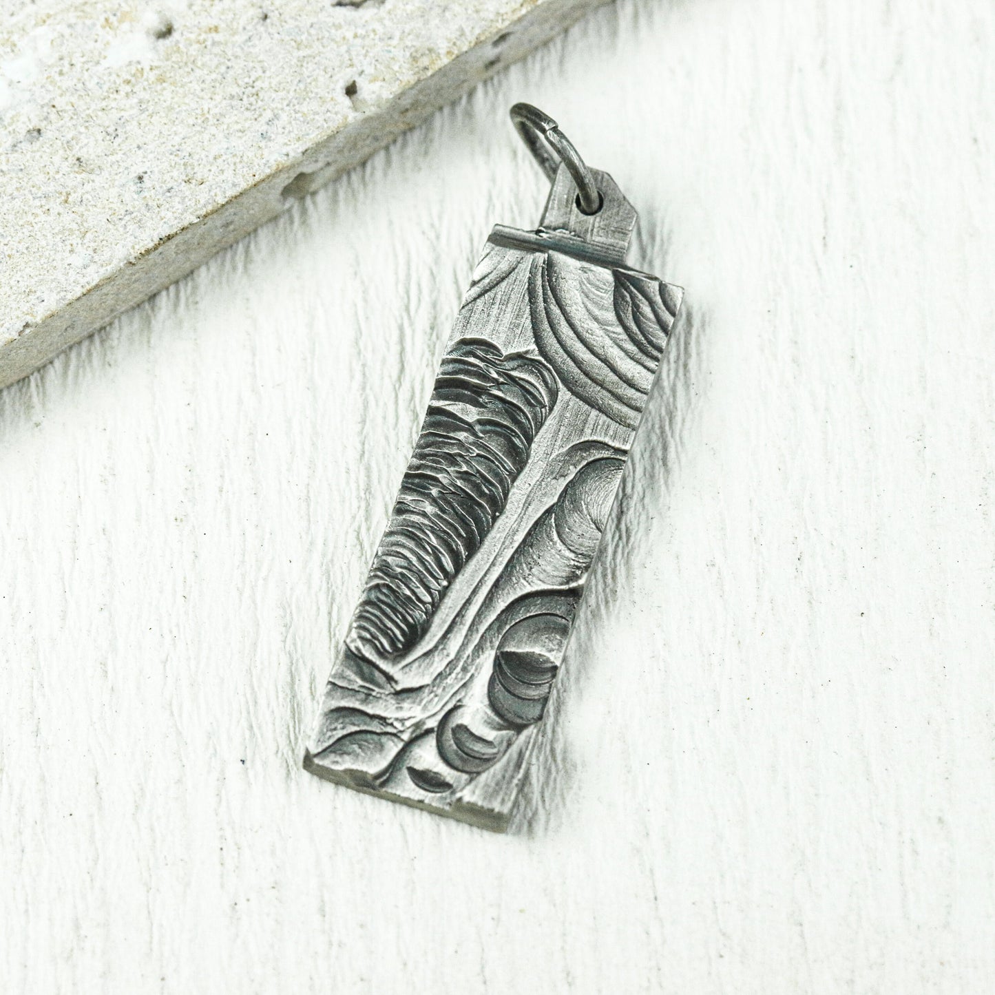 Erosion Relic Pendant - 925 Silver Handcrafted