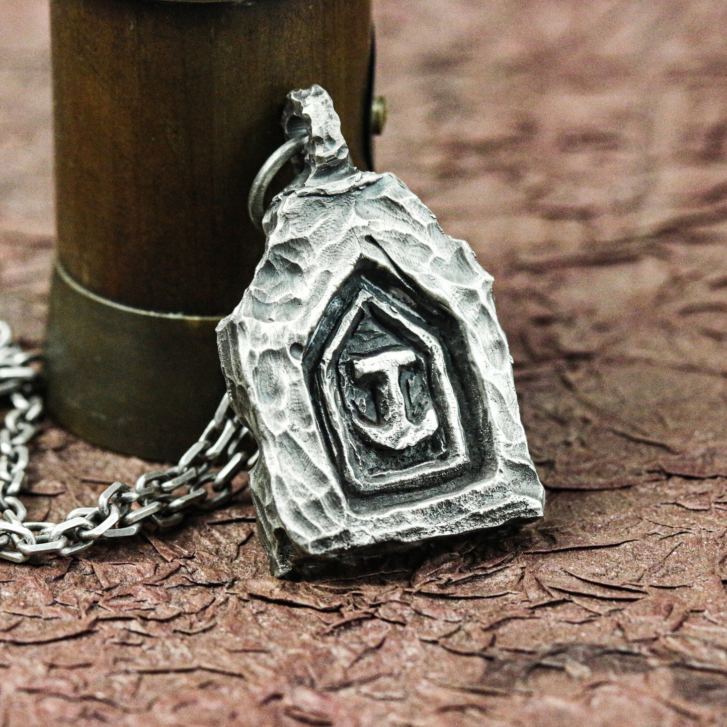 Gothic Cathedral Window Pendant - Artisan Crafted in 925 Silver