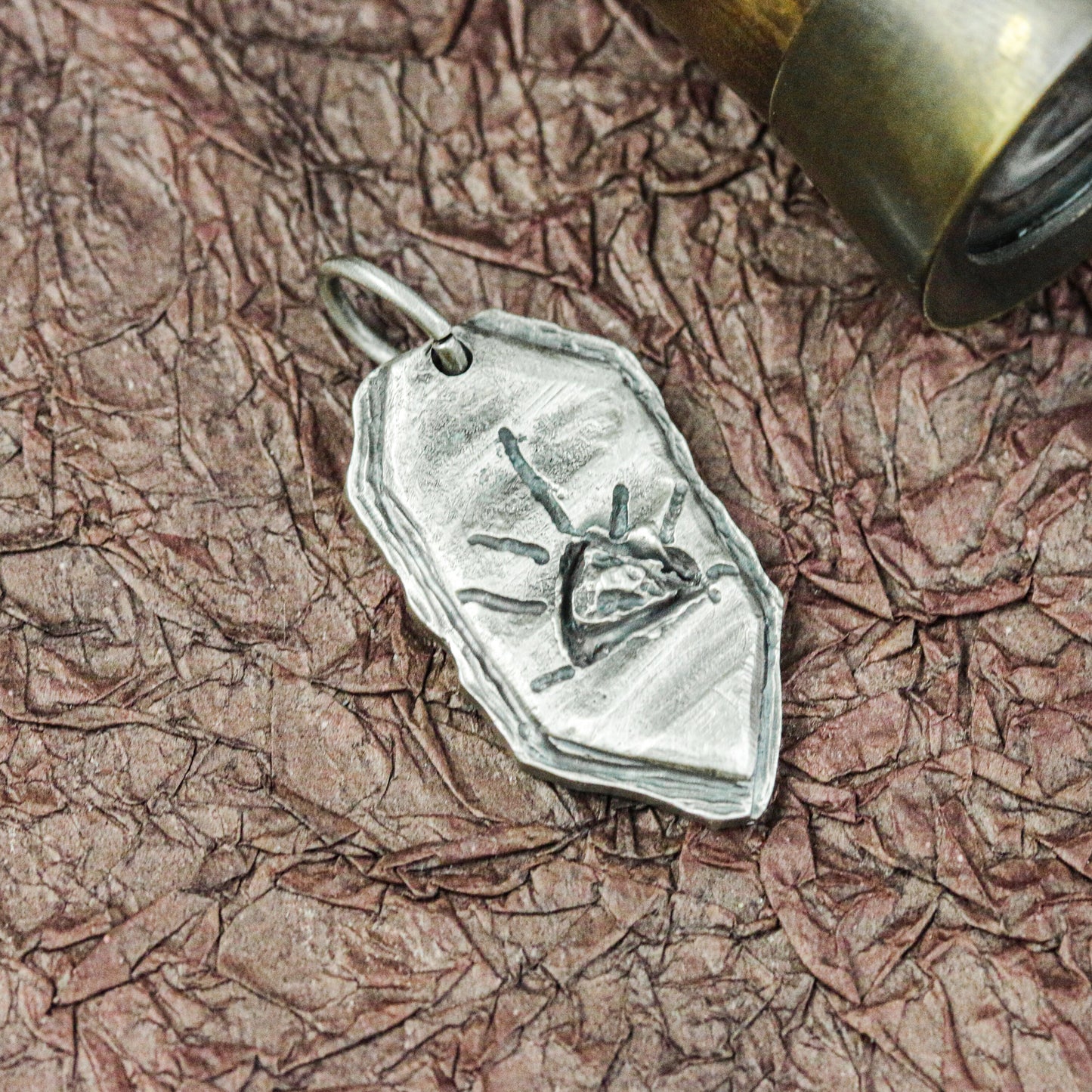 Sealed Eye Talisman Pendant - 925 Silver Handcrafted