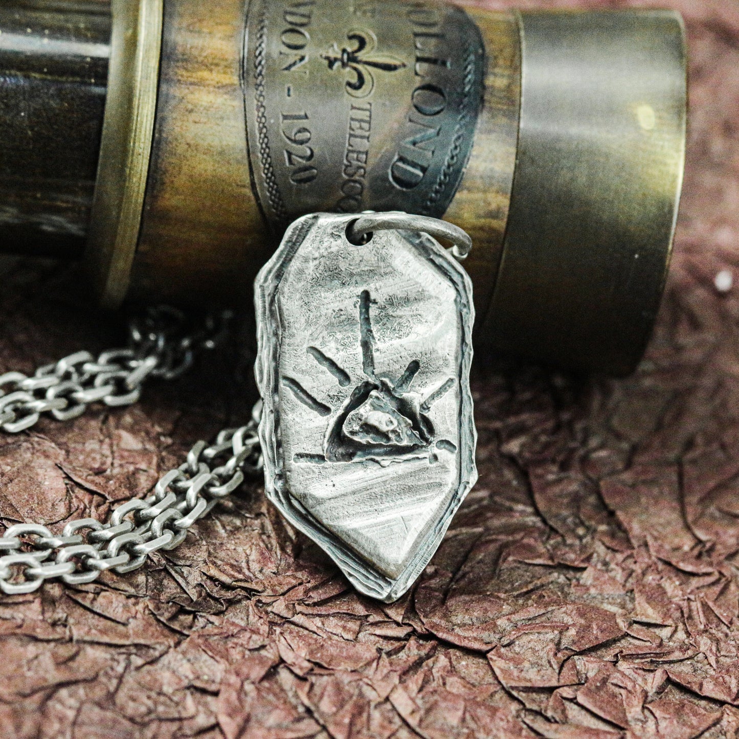 Sealed Eye Talisman Pendant - 925 Silver Handcrafted