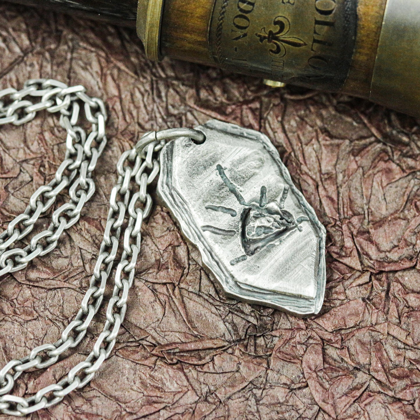 Sealed Eye Talisman Pendant - 925 Silver Handcrafted