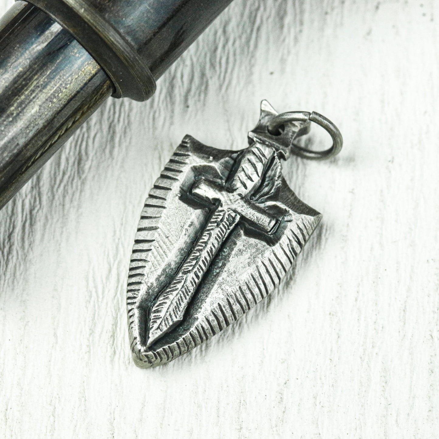 Crusader¡¯s Dagger Amulet - Artisan Crafted in 925 Silver