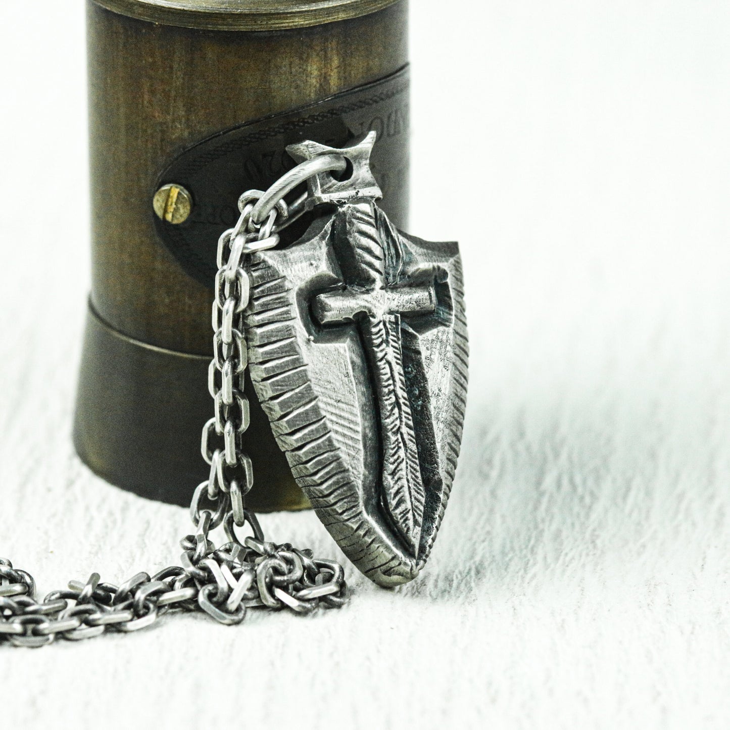 Crusader¡¯s Dagger Amulet - Artisan Crafted in 925 Silver