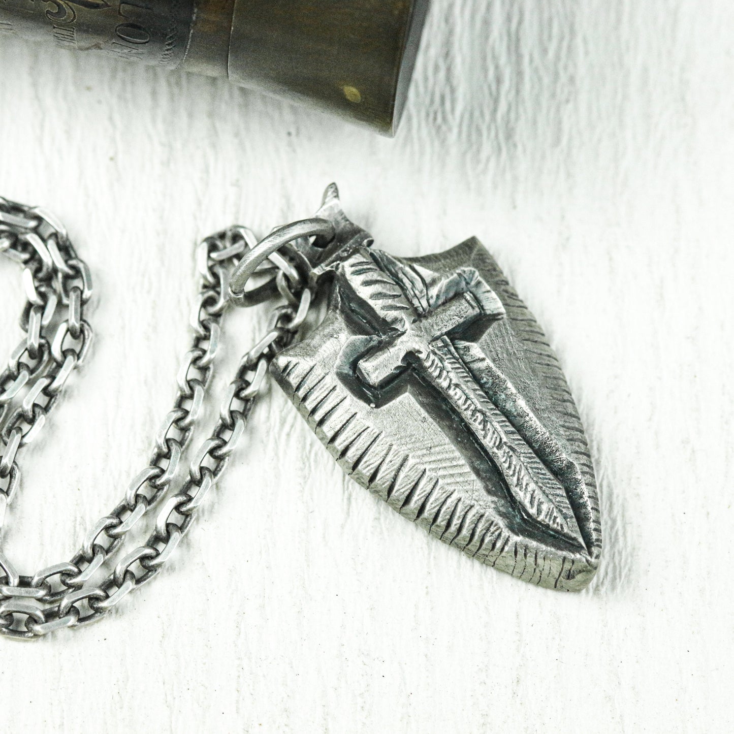 Crusader¡¯s Dagger Amulet - Artisan Crafted in 925 Silver