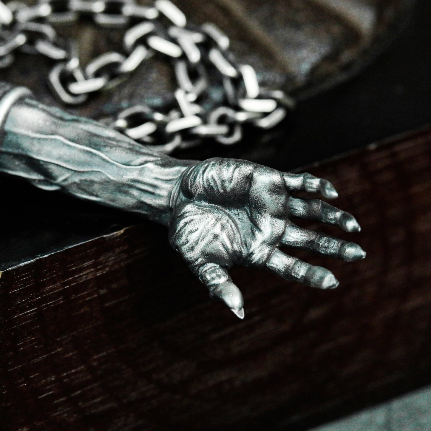 Arm Bone Pendant ¨C Handmade 925 Silver Anatomical Relic Necklace