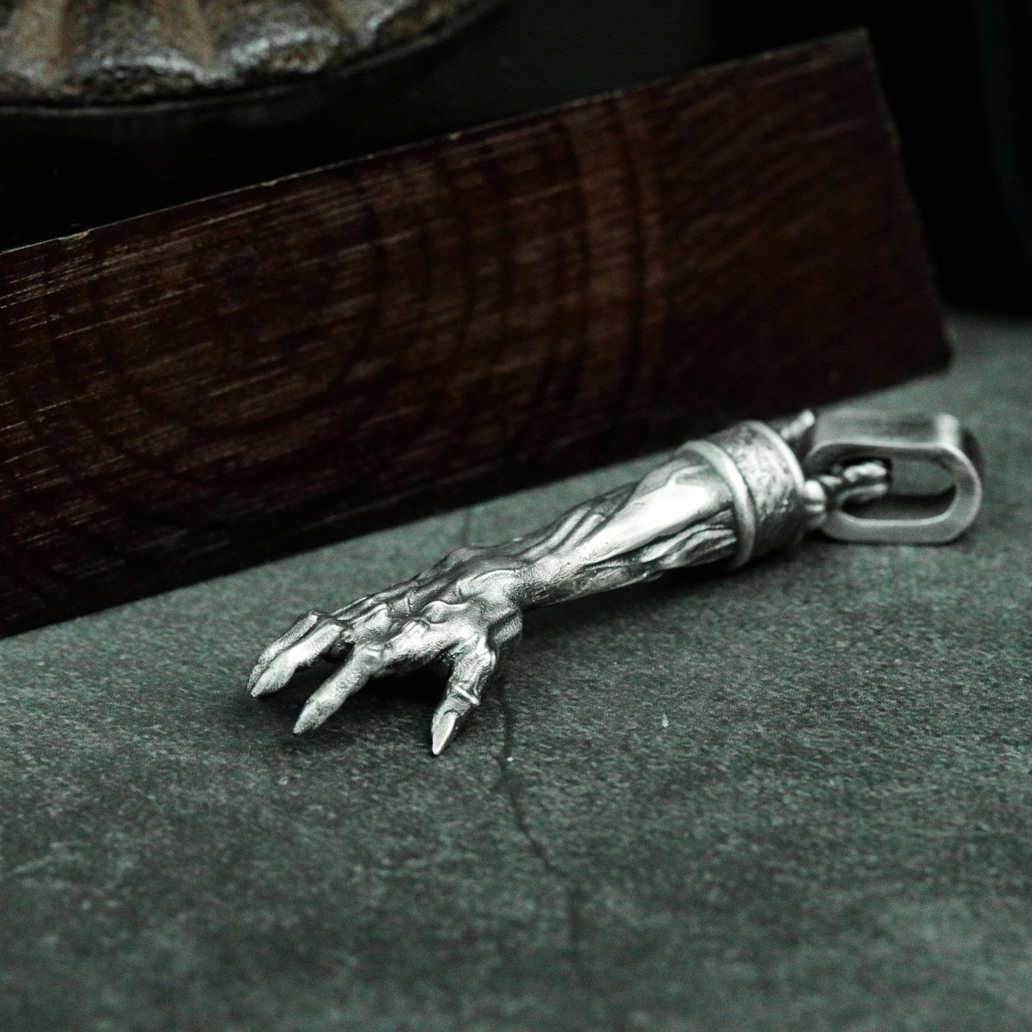 Arm Bone Pendant ¨C Handmade 925 Silver Anatomical Relic Necklace