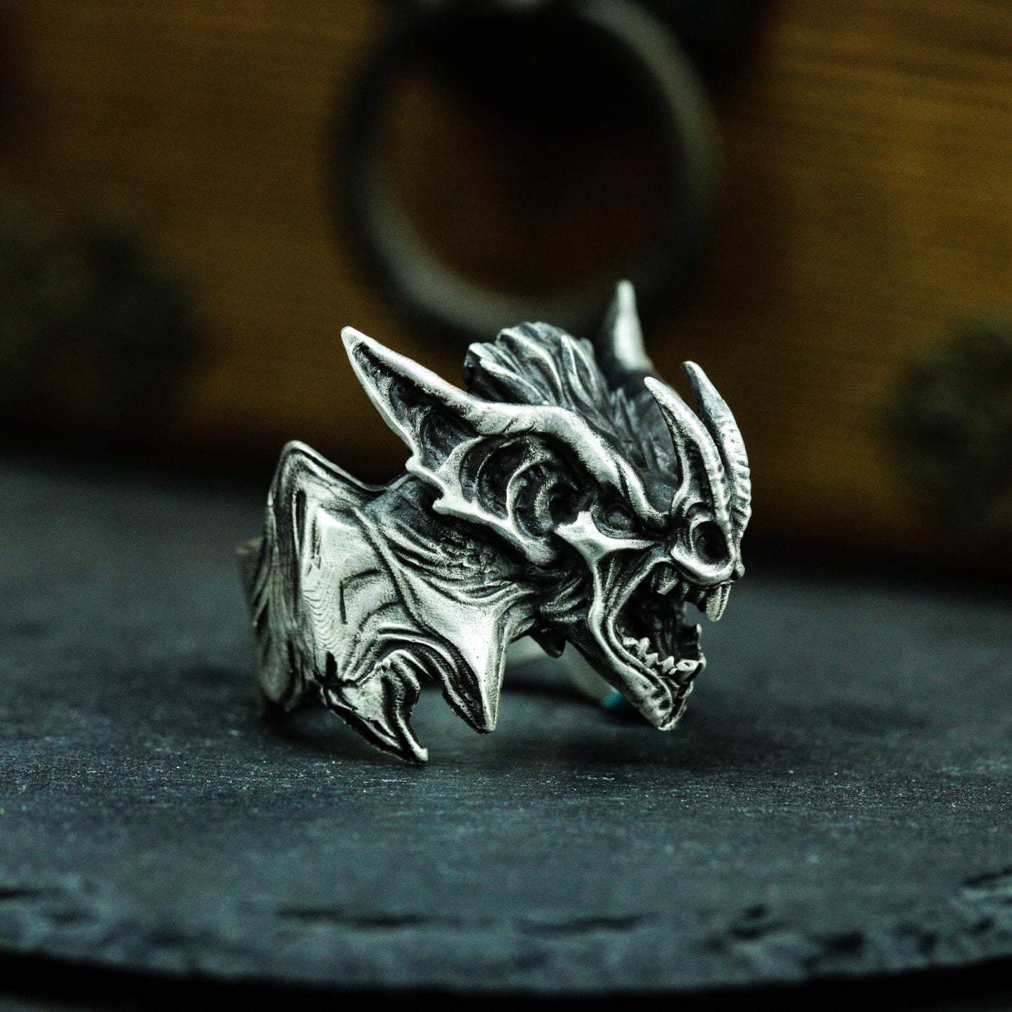 Sharp Dragon Ring ¨C 925 Silver Handmade