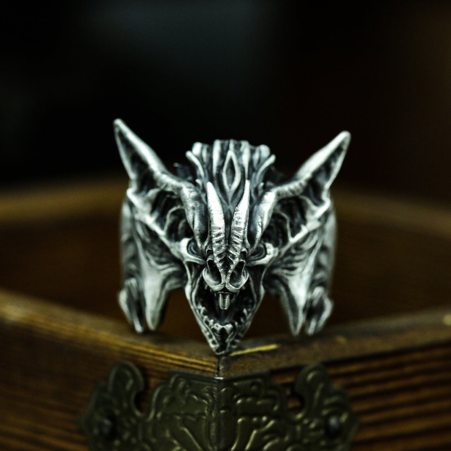 Sharp Dragon Ring ¨C 925 Silver Handmade