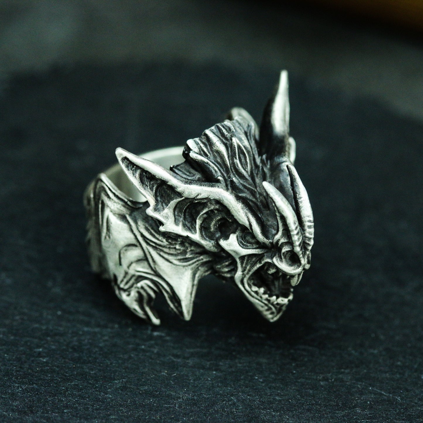 Sharp Dragon Ring ¨C 925 Silver Handmade