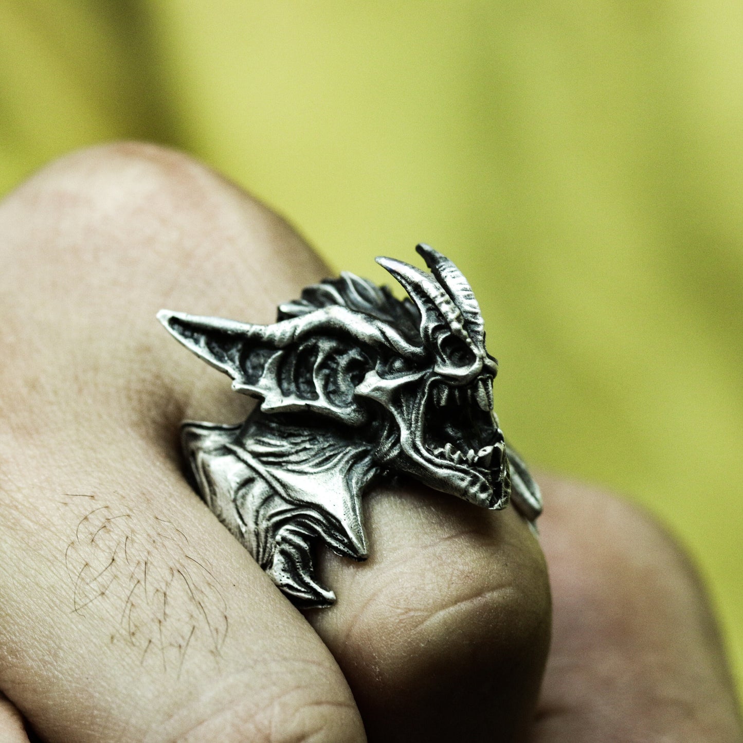 Sharp Dragon Ring ¨C 925 Silver Handmade
